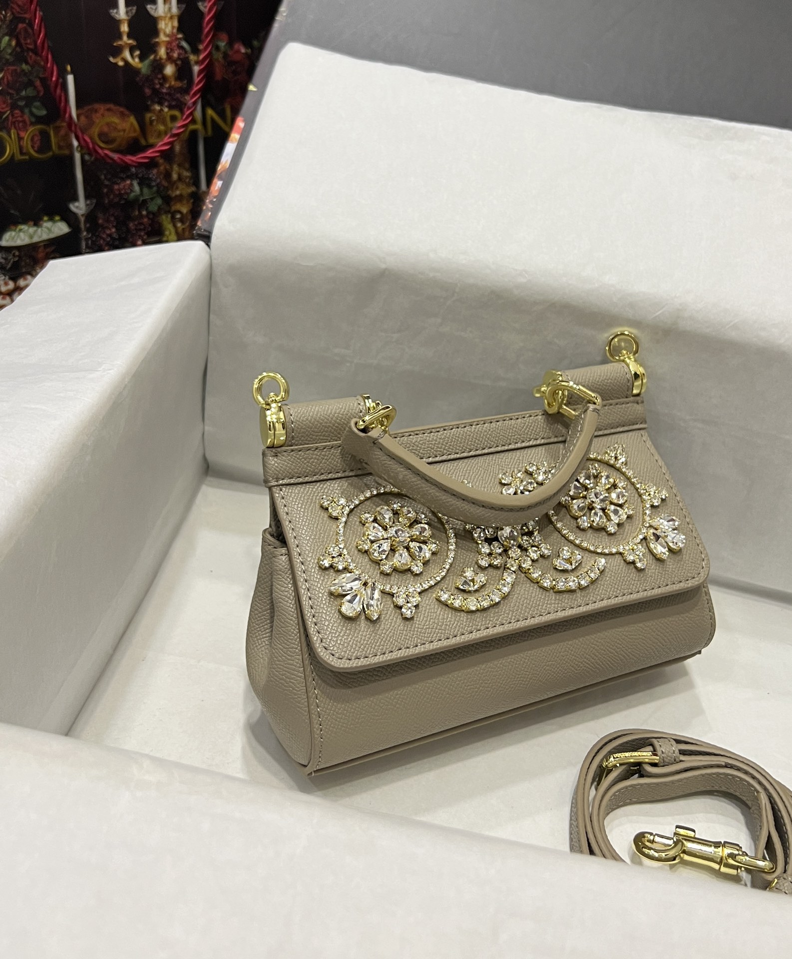 Dolce & Gabbana Small Sicily handbag in Multicolor for Women  |cream