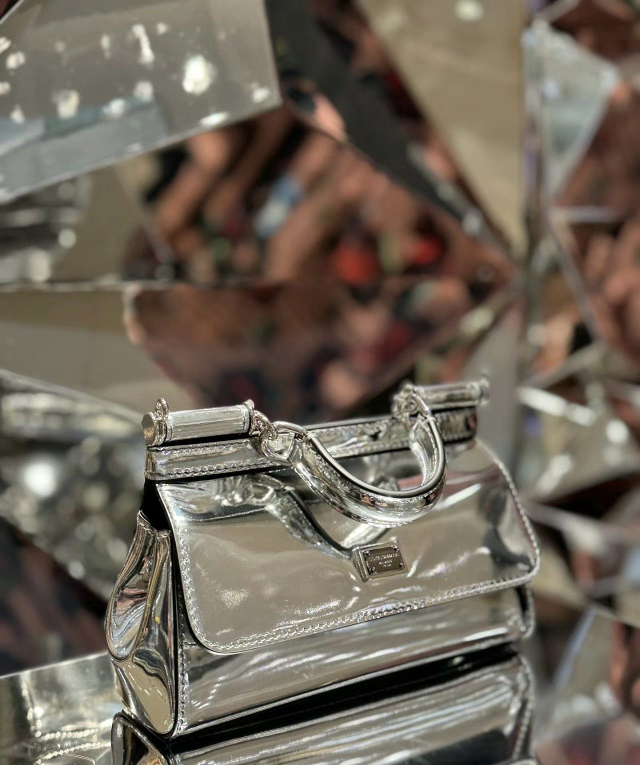 Dolce & Gabbana Small Sicily handbag in Silver for Women | Dolce&Gabbana