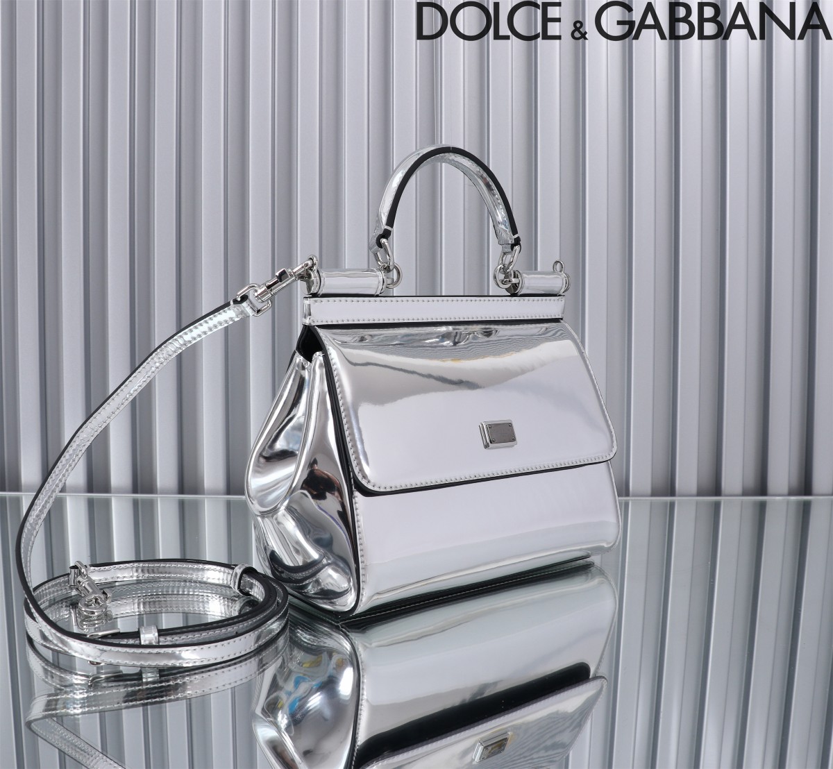 Dolce & Gabbana Small Sicily handbag in Silver for Women | Dolce&Gabbana