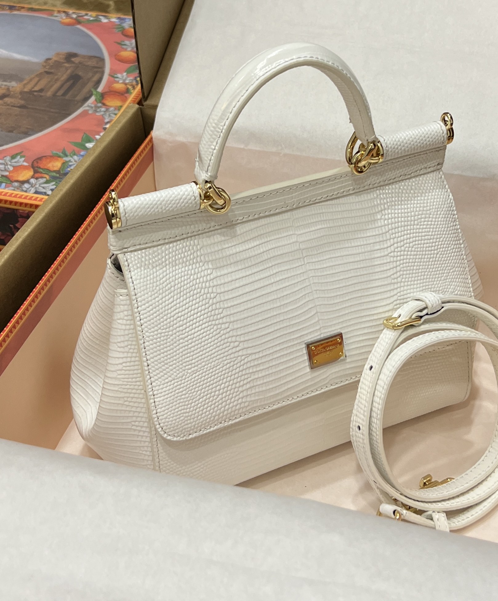 Dolce & Gabbana Small Sicily handbag in White for Women | Dolce&Gabbana