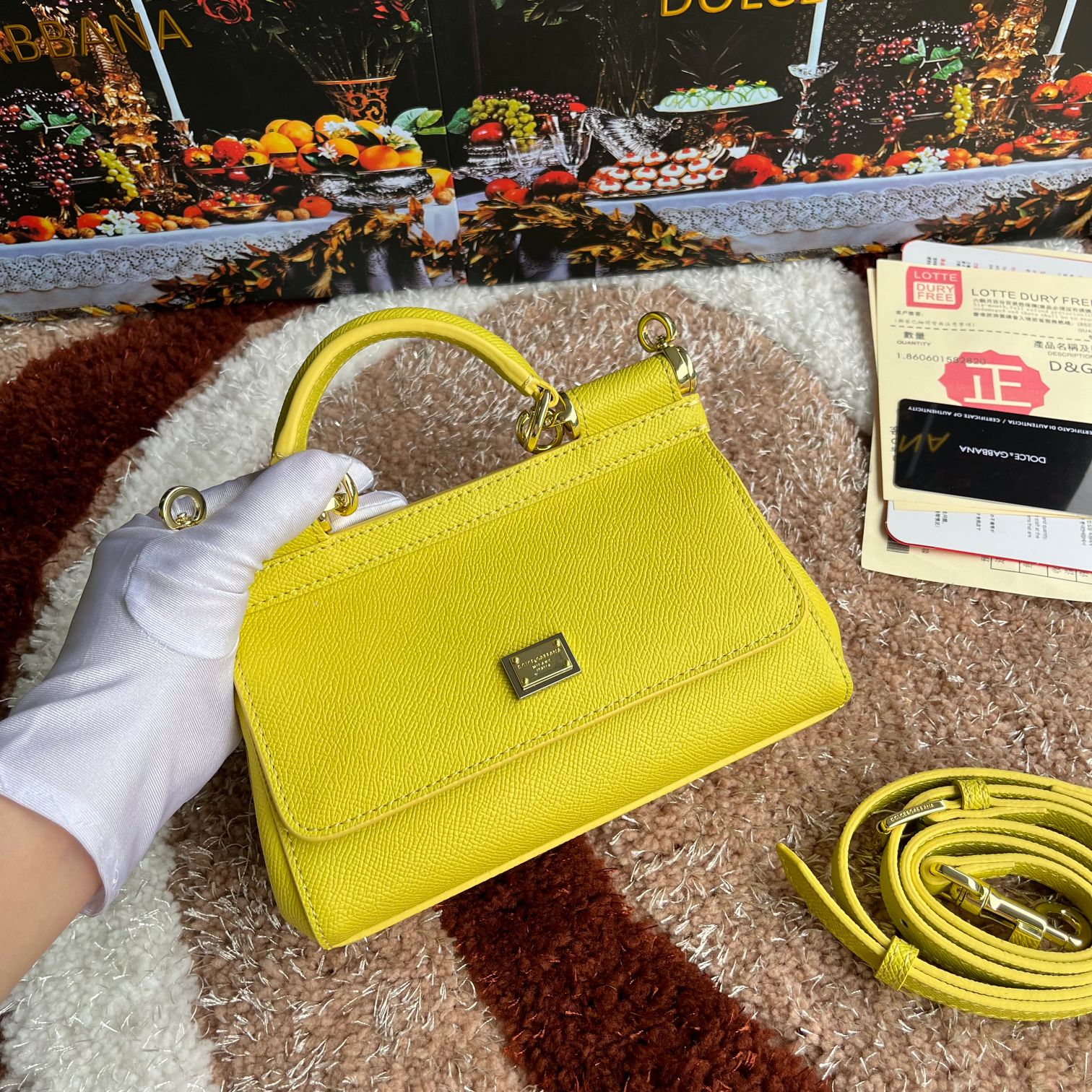 Dolce & Gabbana Small Sicily handbag in Yellow for Women | Dolce&Gabbana