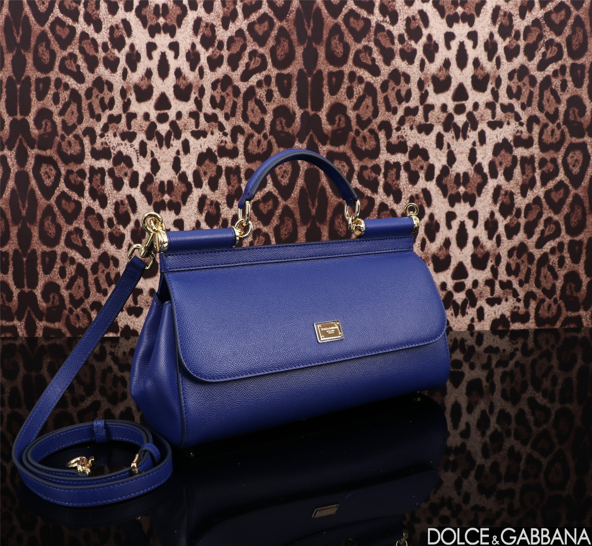 Dolce & Gabbana Small Sicily Tote Bag | Blue |