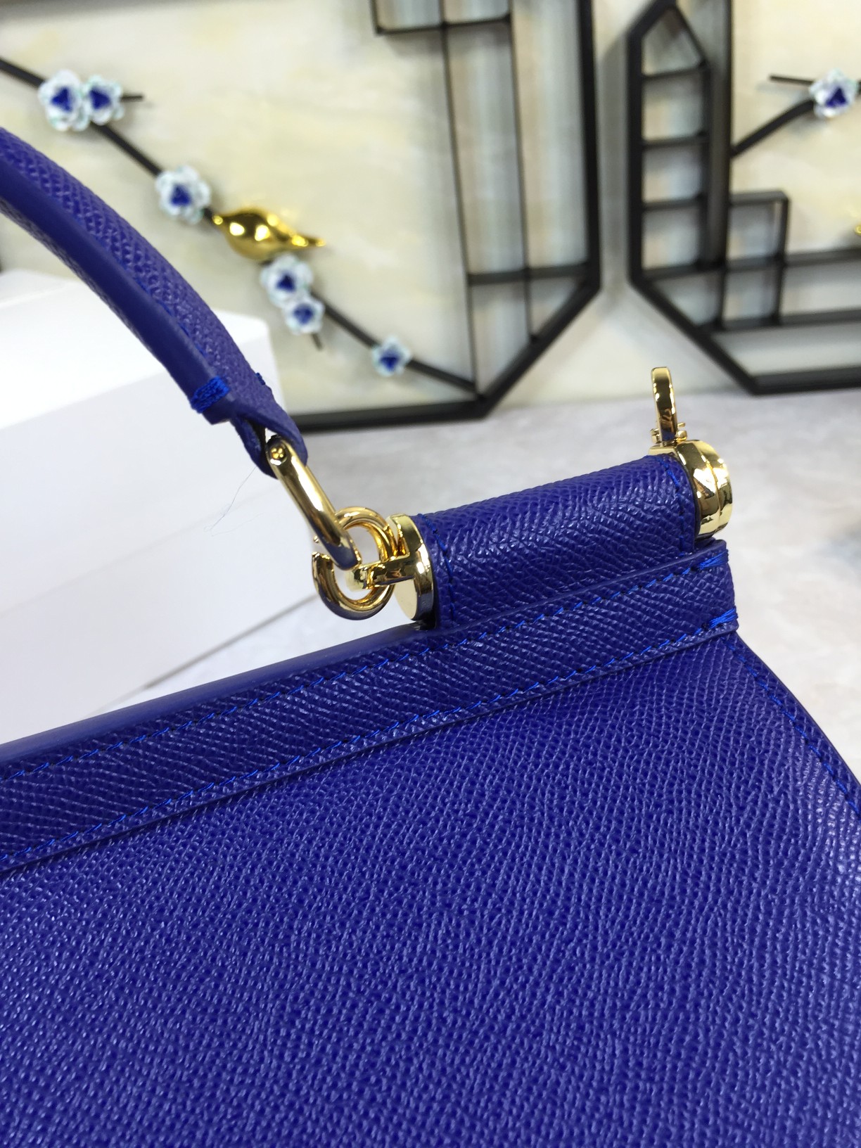 Dolce & Gabbana Small Sicily Tote Bag | Blue