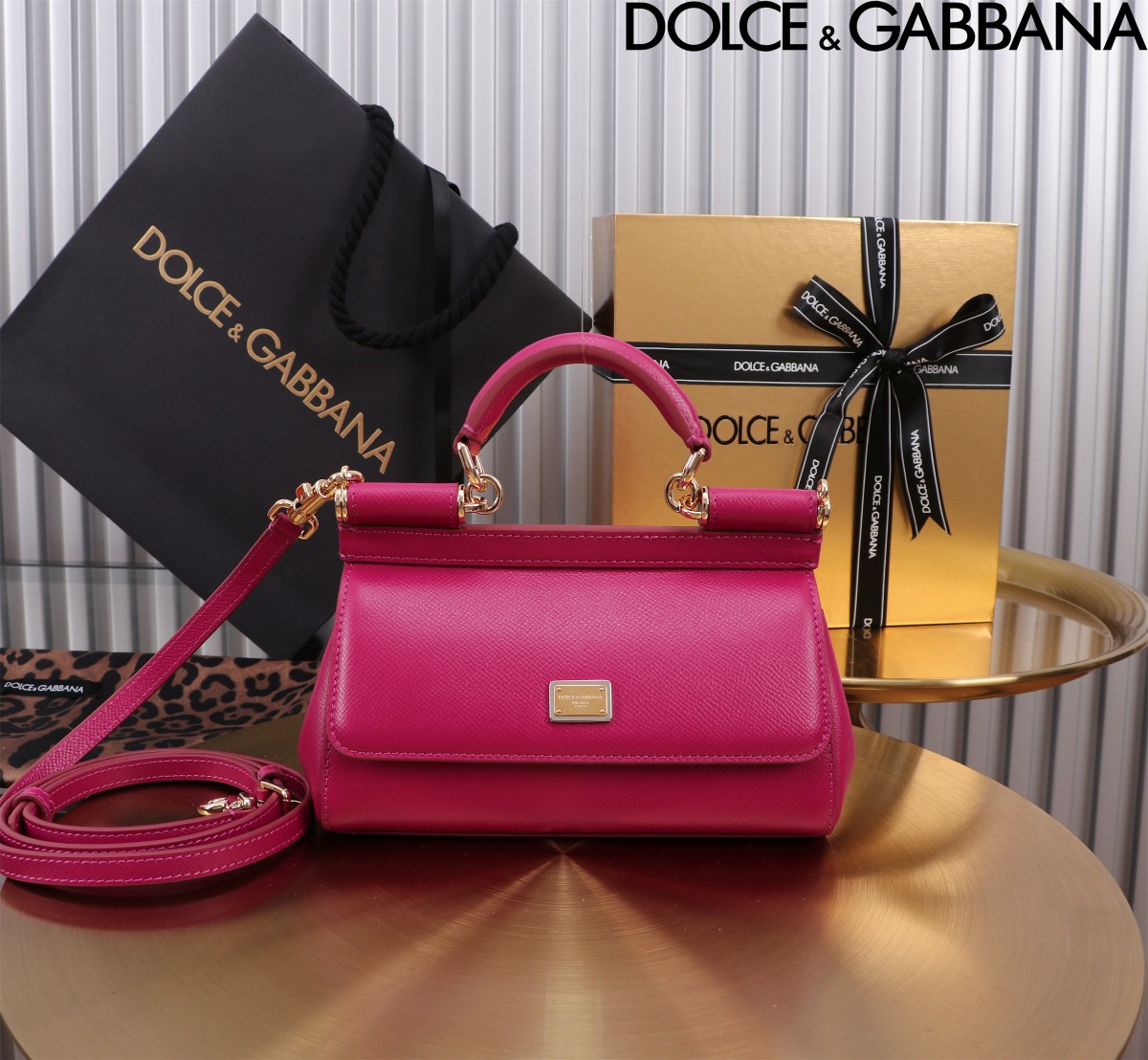 Dolce & Gabbana Small Sicily Tote Bag | Pink
