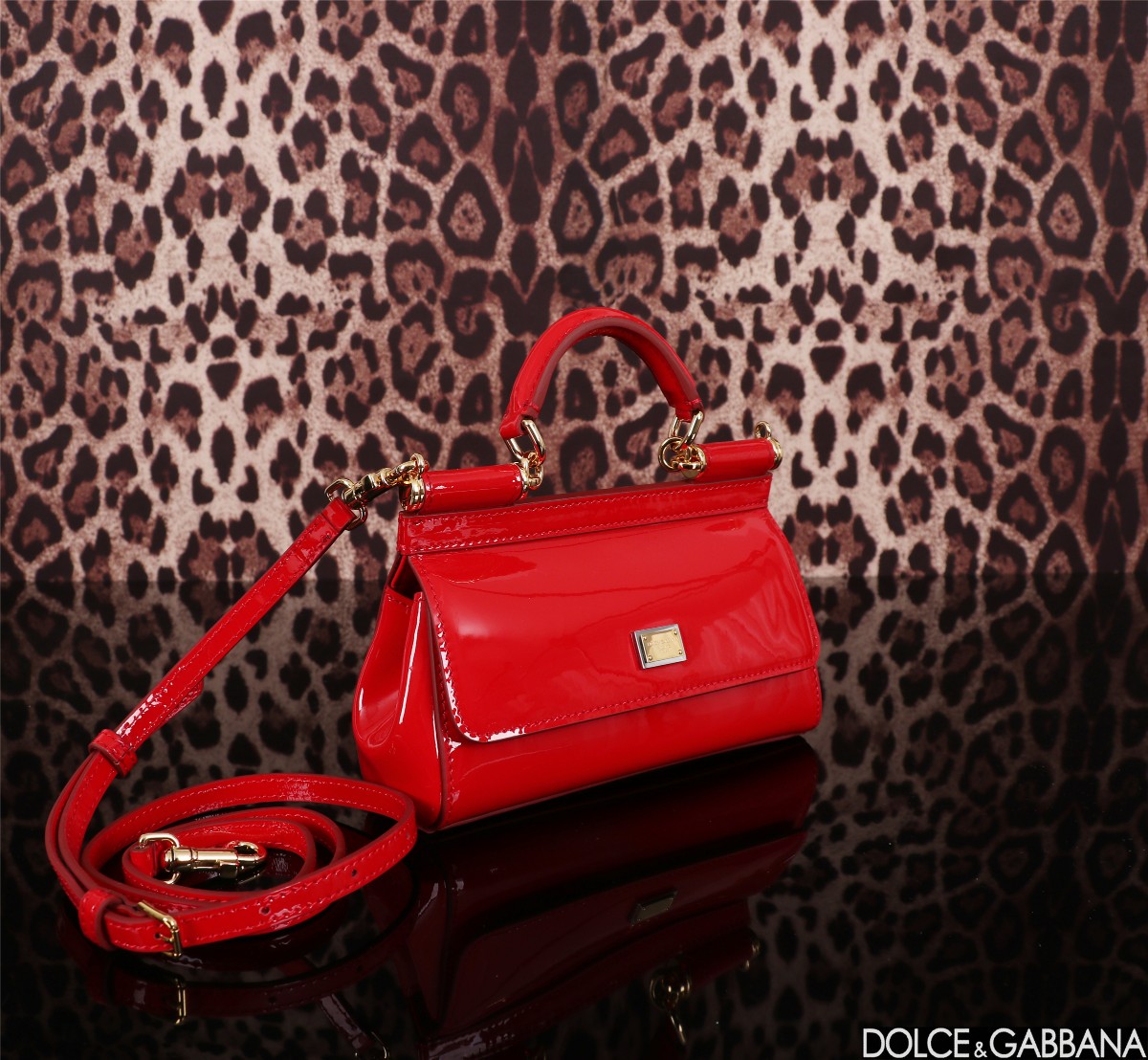 Dolce & Gabbana Small Sicily Tote Bag | Red |