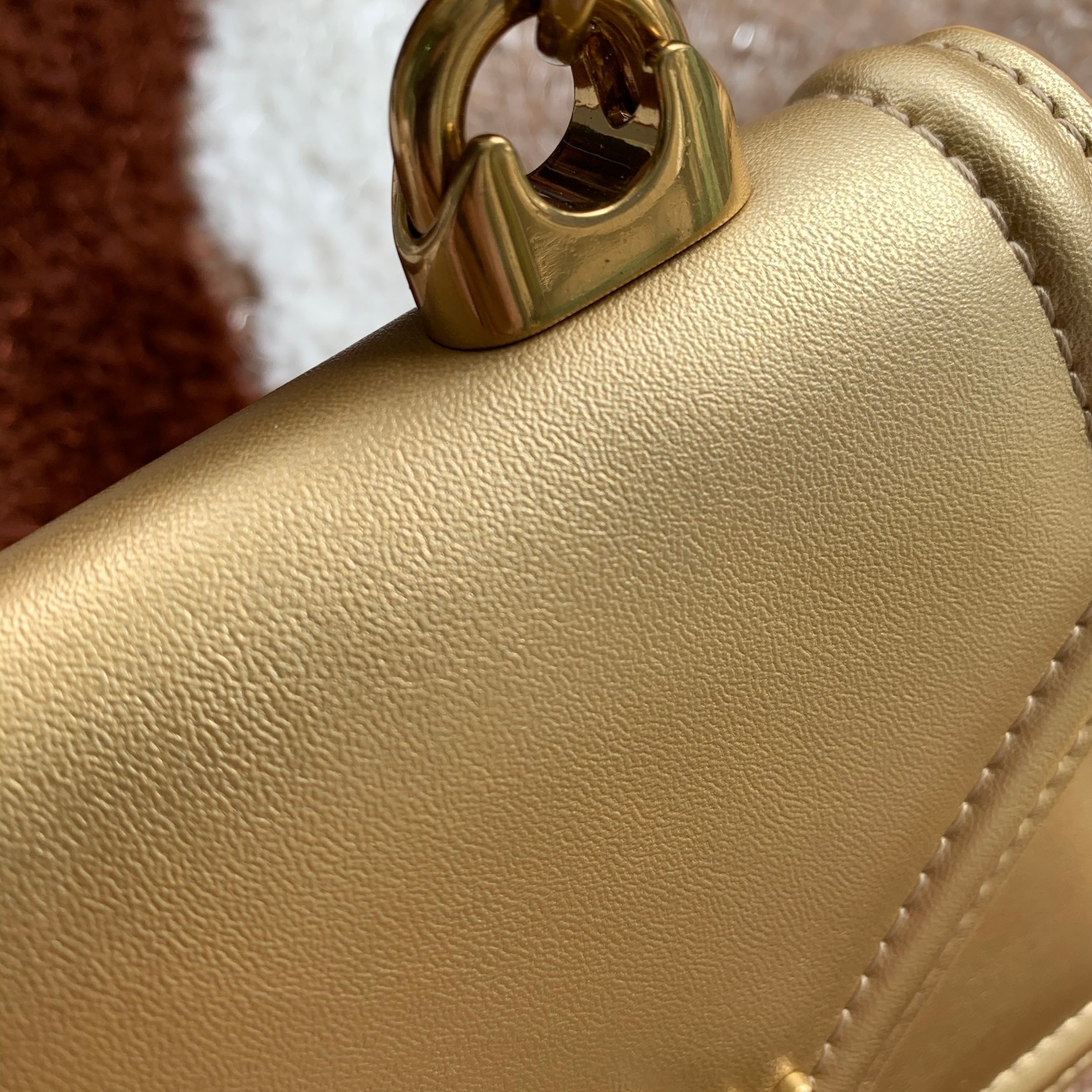 Dolce & Gabbana Small Smooth Leather Devotion Bag |