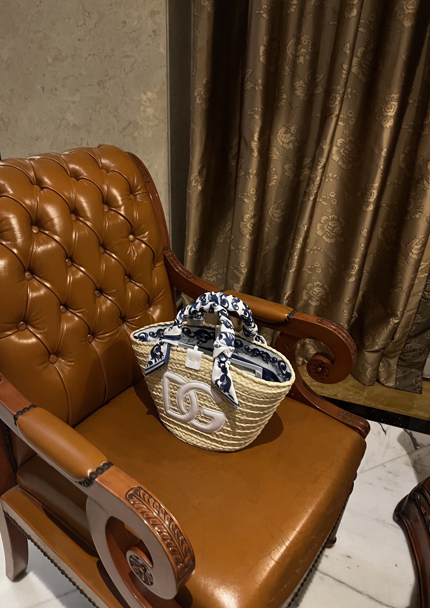 Dolce & Gabbana Straw Top Handle Bag - Neutrals Handle