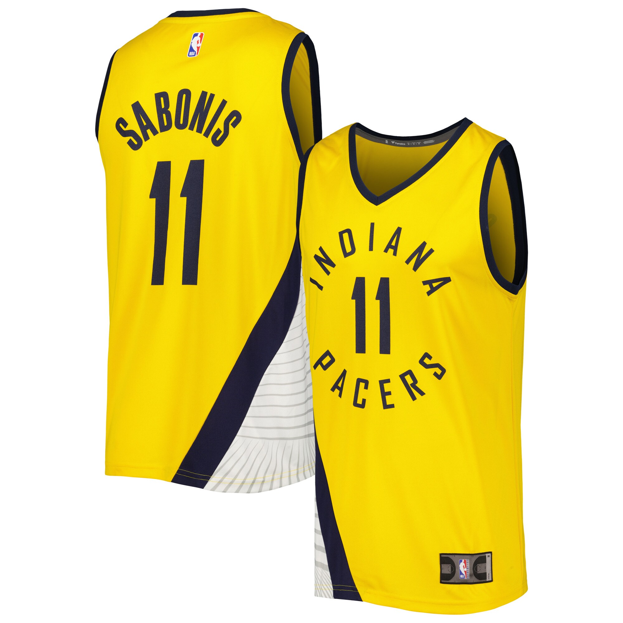 Sabonis Pacers Statement Gold Jersey - Premium Fanatics Replica for 2024