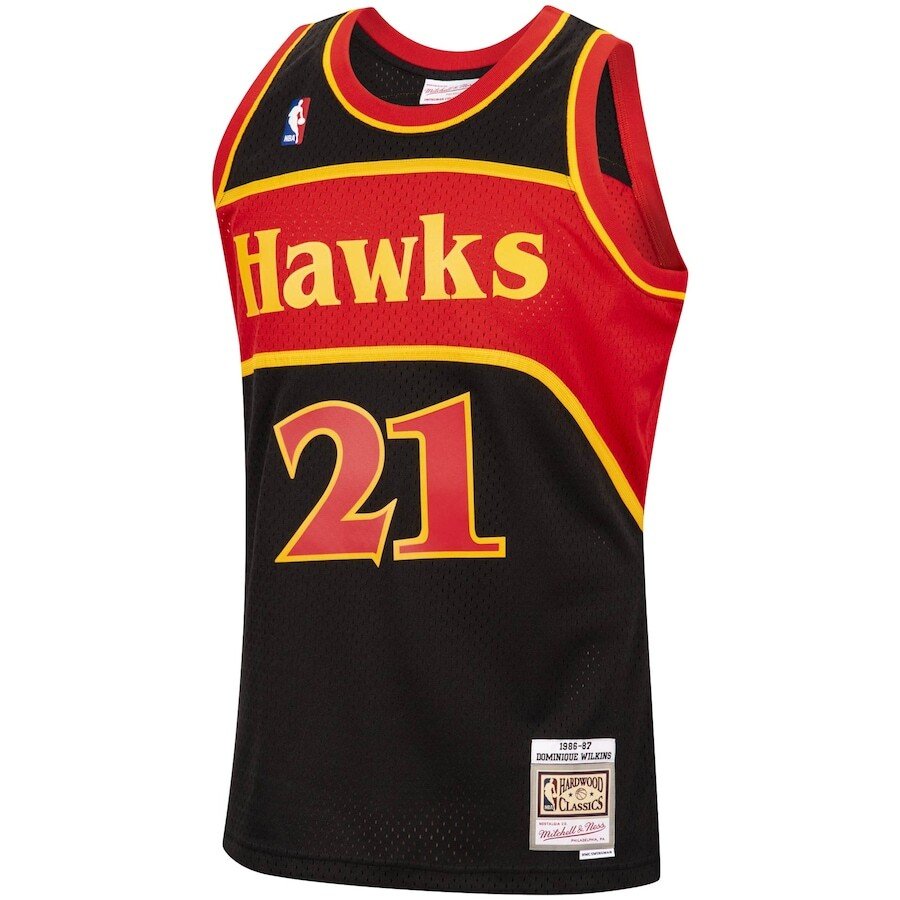 Mitchell Ness Wilkins 1986-87 Jersey | Premium Hawks #21 Swingman