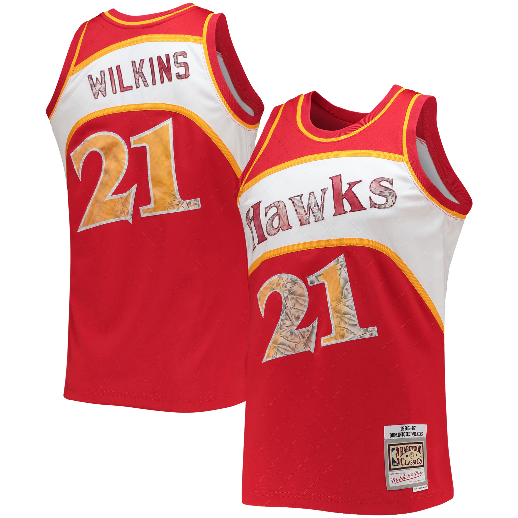 Exclusive Mitchell & Ness Wilkins Hawks 75th Diamond Jersey - #21 Iconic