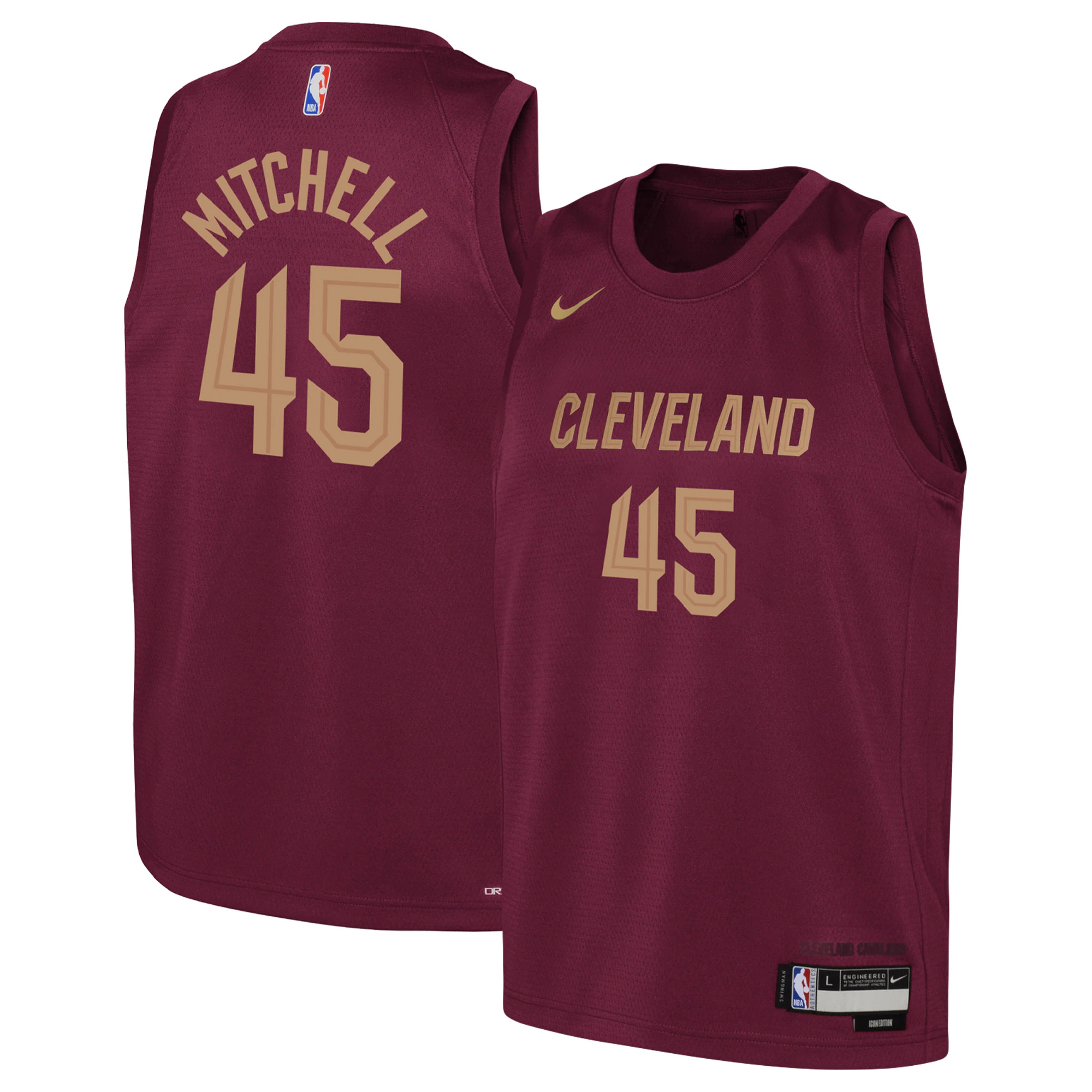Donovan Mitchell Cavaliers Youth Jersey #45 - Ultimate Icon Edition 2022/23