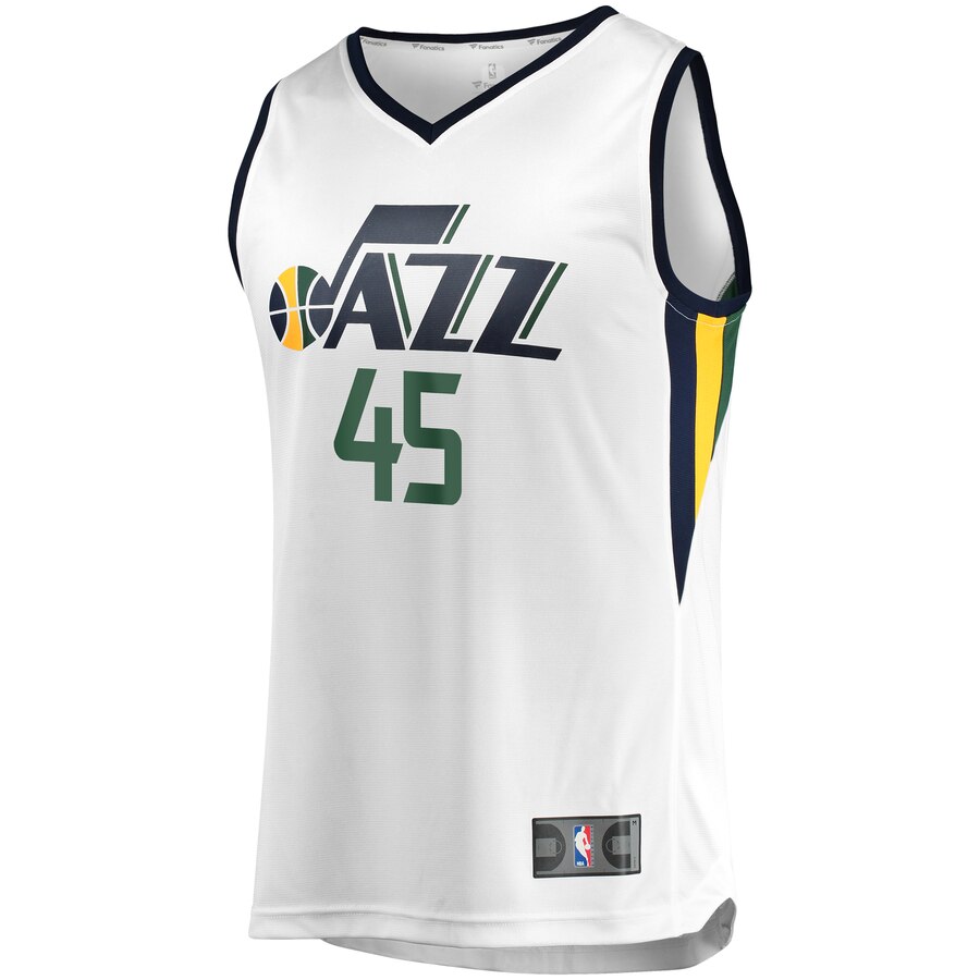 Outstanding Fanatics Youth Donovan Mitchell Jazz Jersey #45 White
