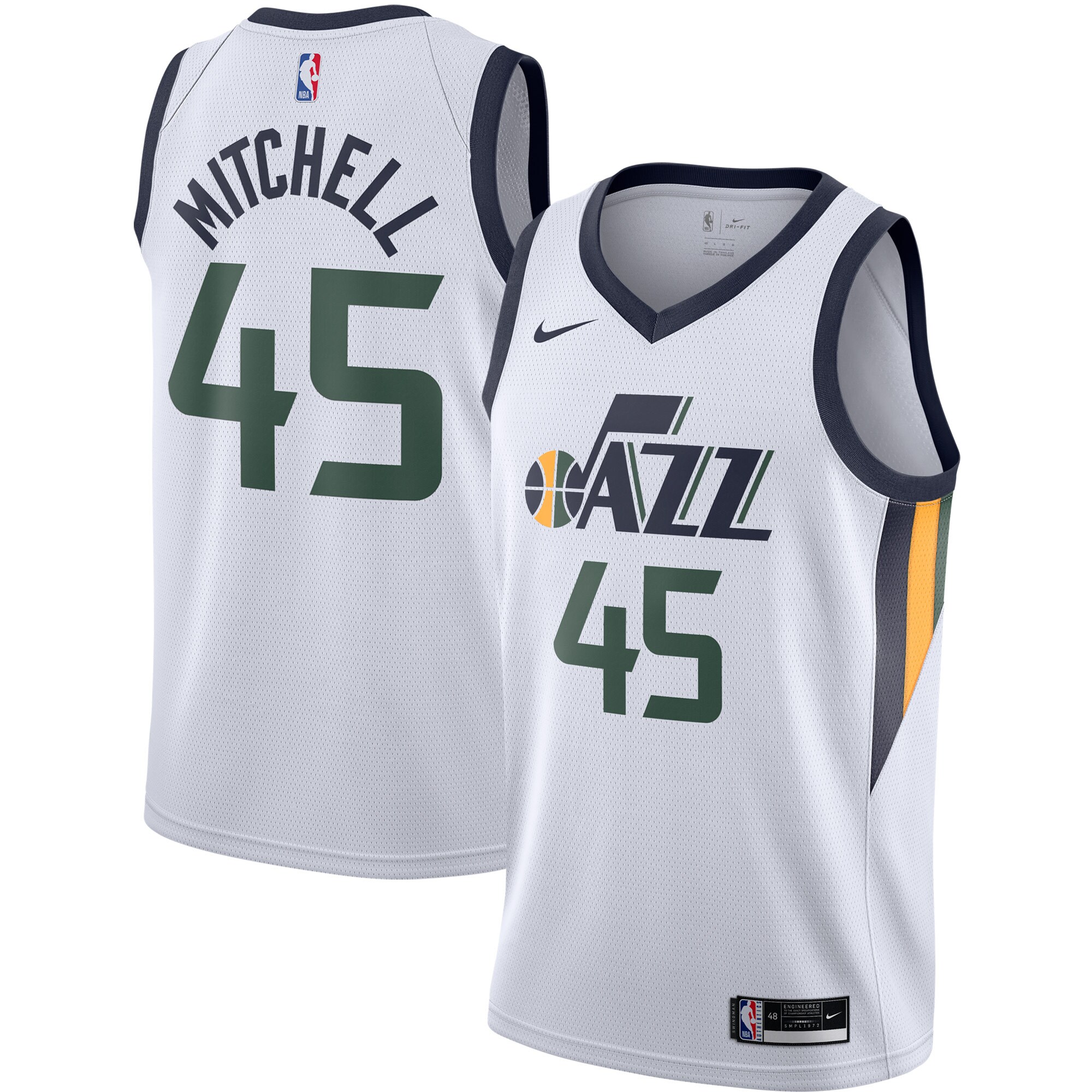 Donovan Mitchell Utah Jazz Nike #45 Swingman Jersey - Premium 2020 Edition