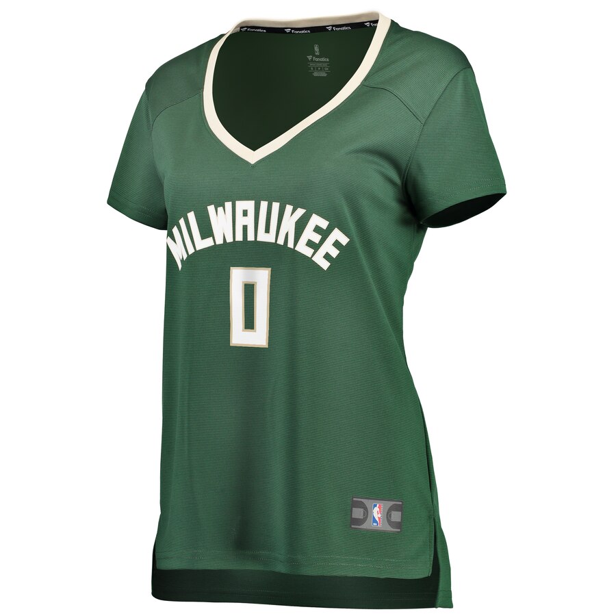 Fanatics Women DiVincenzo Icon Jersey - Premium Milwaukee Bucks #0 Replica for Fans