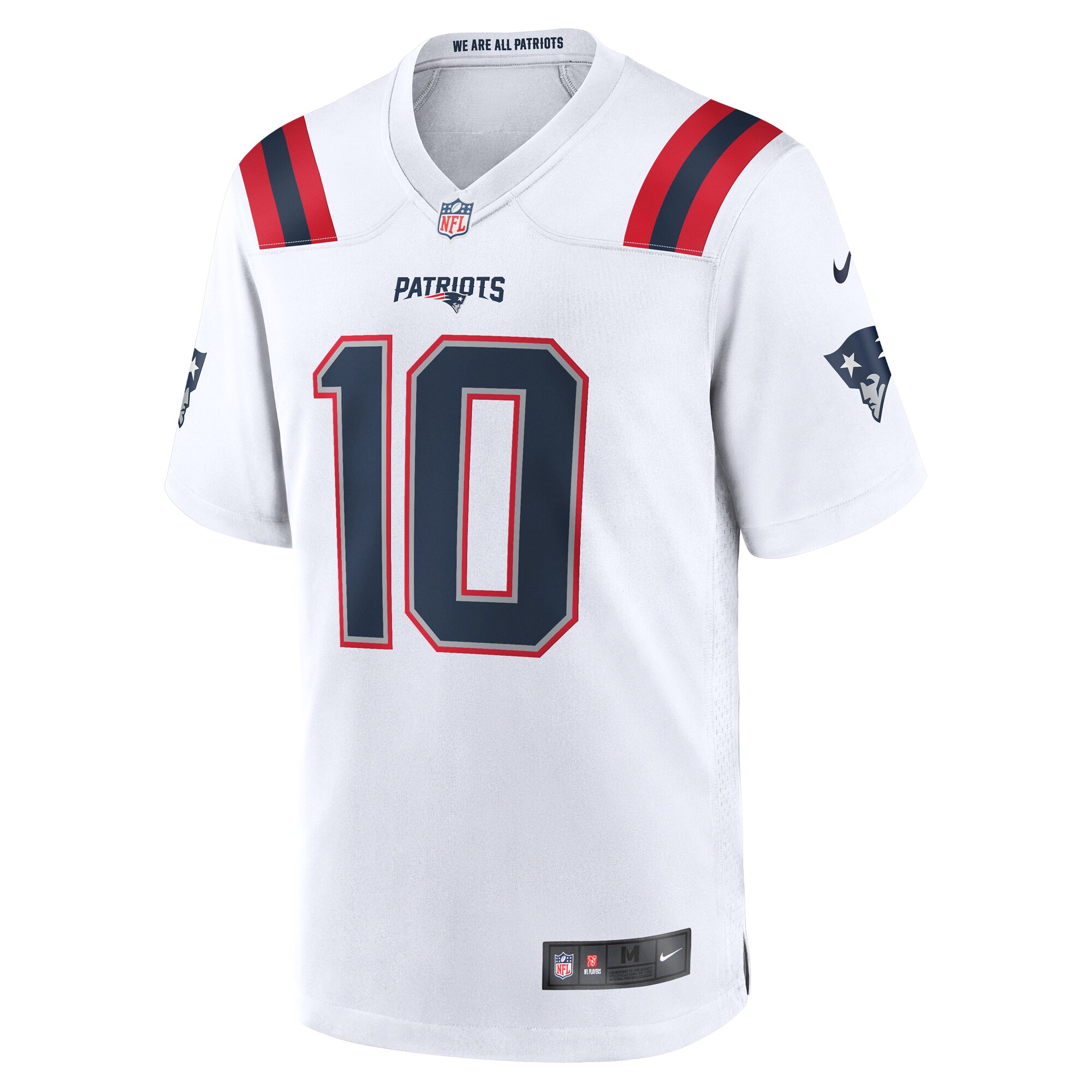 Drake Maye New England Patriots Nike 2024 NFL Draft First Round Pick Player Game Jersey – White