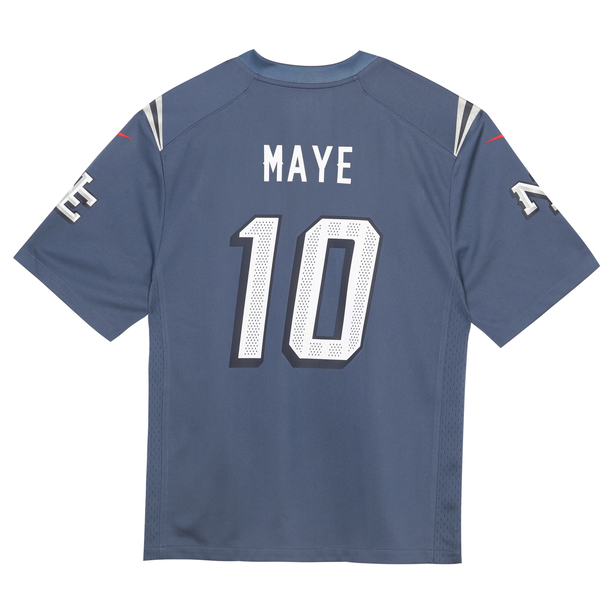 Drake Maye New England Patriots Nike Toddler 2025 Rivalries Collection Game Jersey – Storm Blue