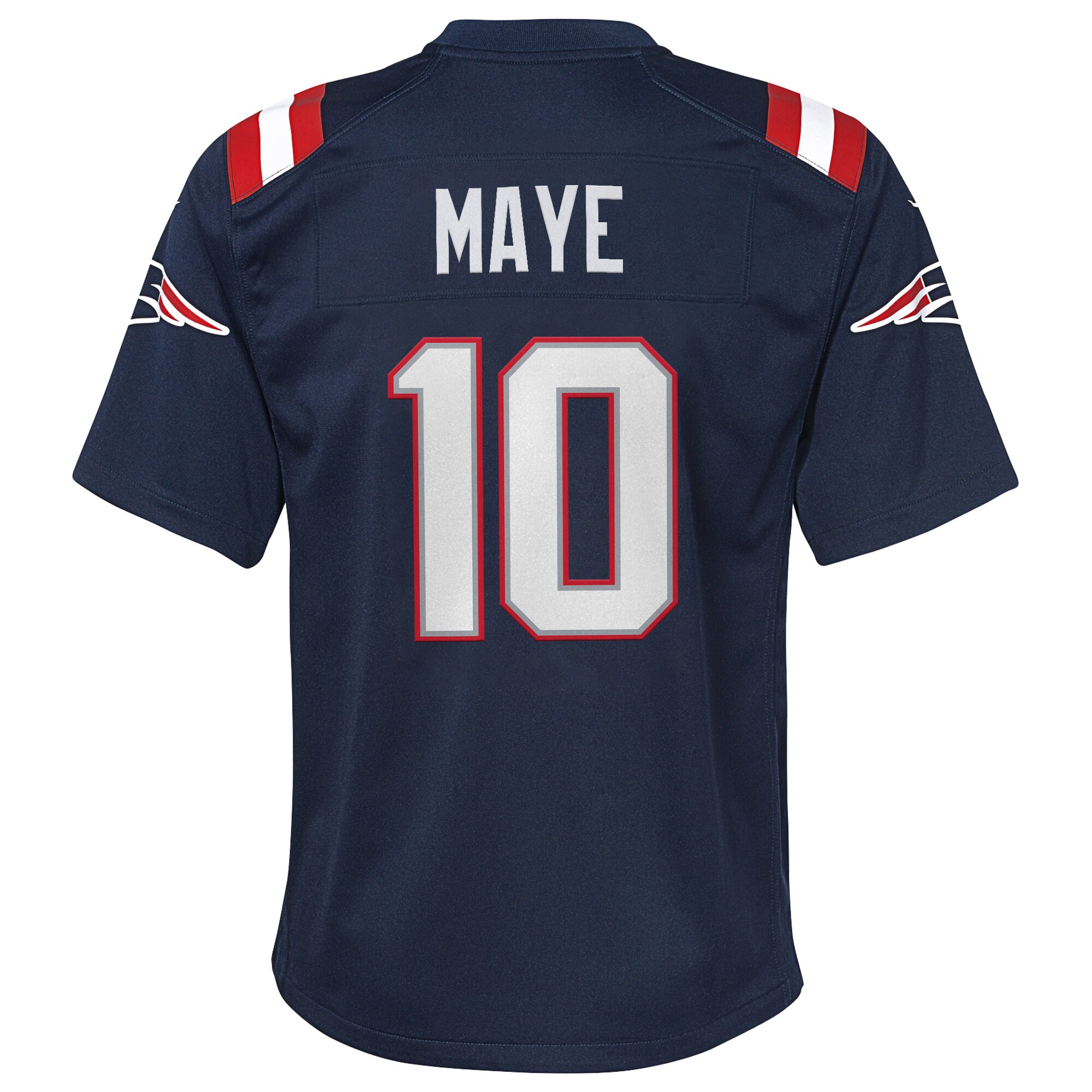 Drake Maye New England Patriots Nike Youth 2024 NFL Draft First Round Pick Player Game Jersey – Navy