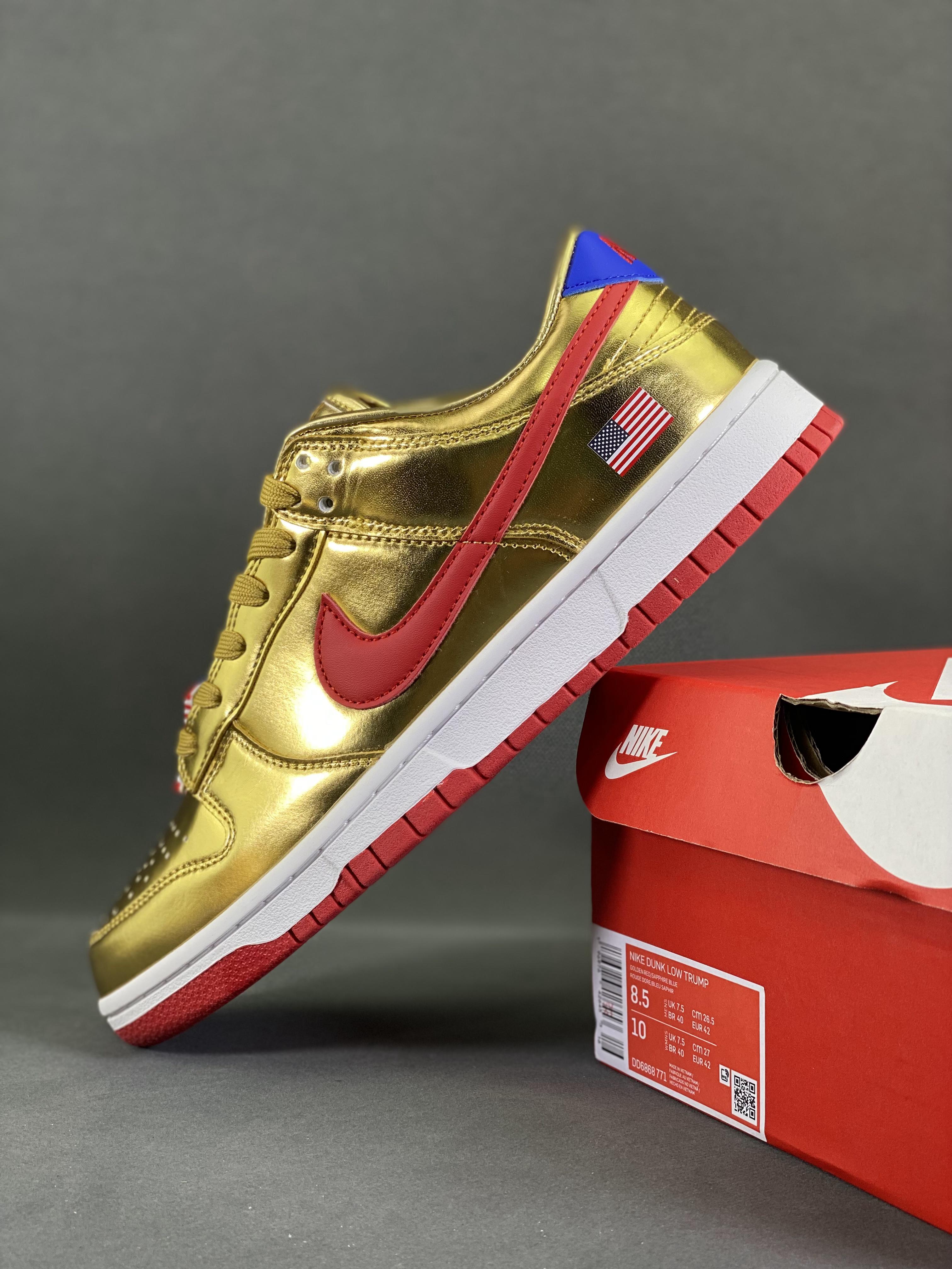 Dunk SB Low Trump Item number: DD6868 771 Size: 36-46 (with half size) using simple color matching, simple and casual. The Jordan brand logo on the shoe body and meticulous workmanship highlight the brand’s charm. 9