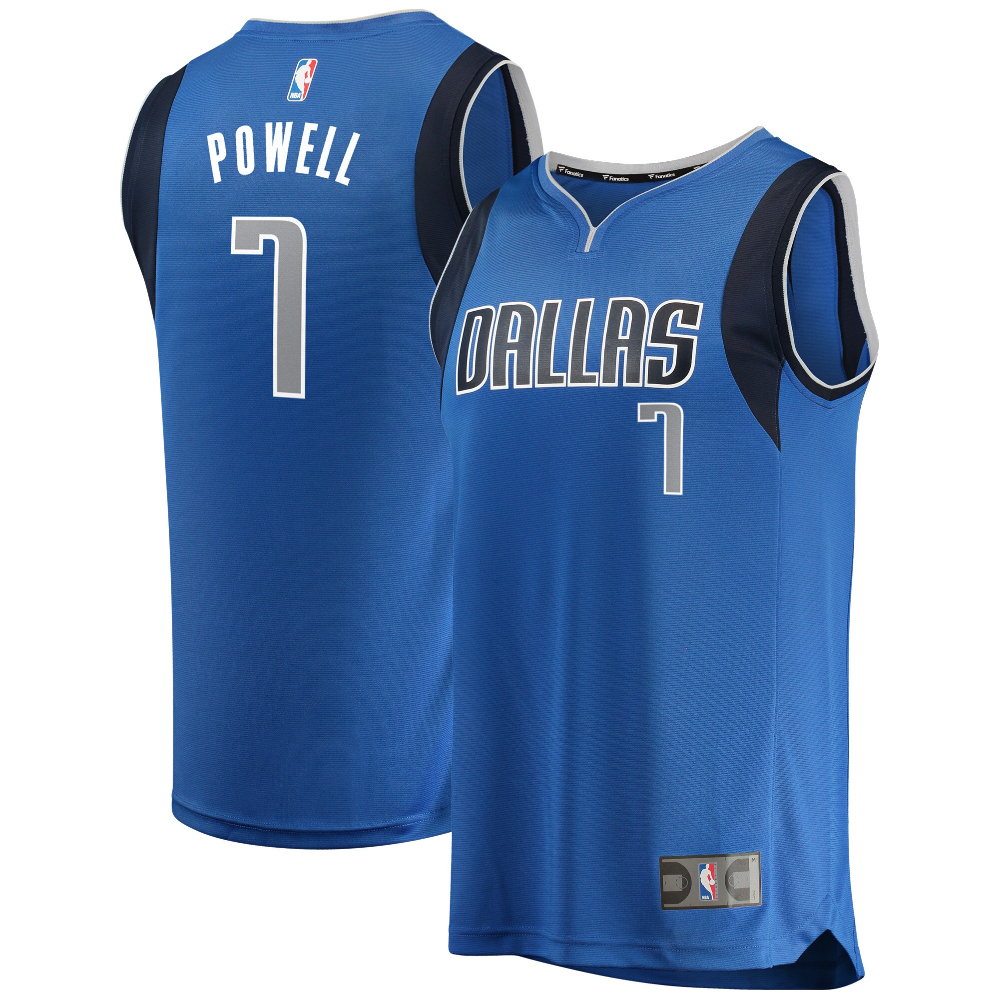 Fanatics Dwight Powell Jersey: Premium Mavericks #7 Icon Edition 2024