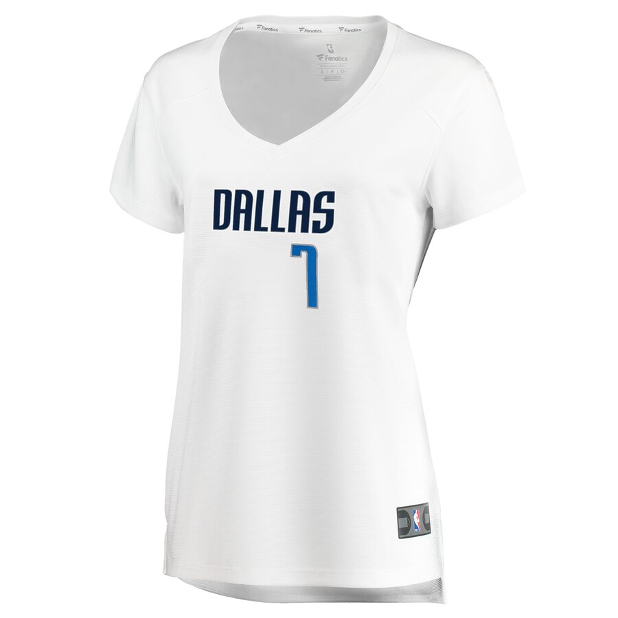 Dwight Powell Women's Mavericks Jersey - Outstanding 2024 Fanatics Replica