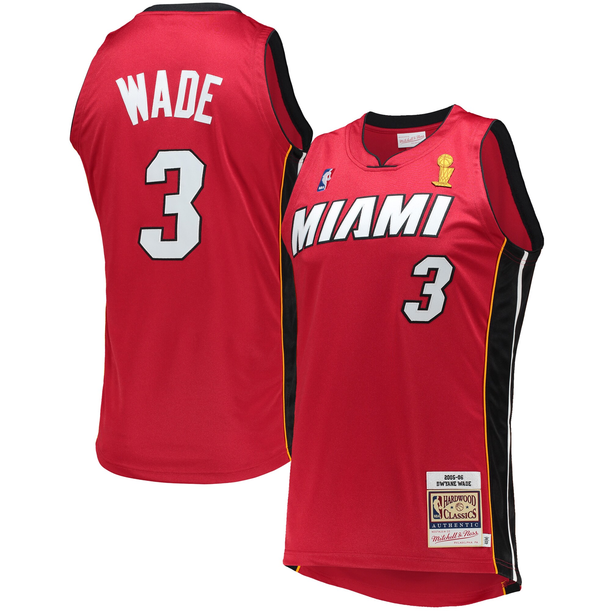 Mitchell Ness Wade 2006 Authentic Jersey - Exclusive Miami Heat Fan Gear