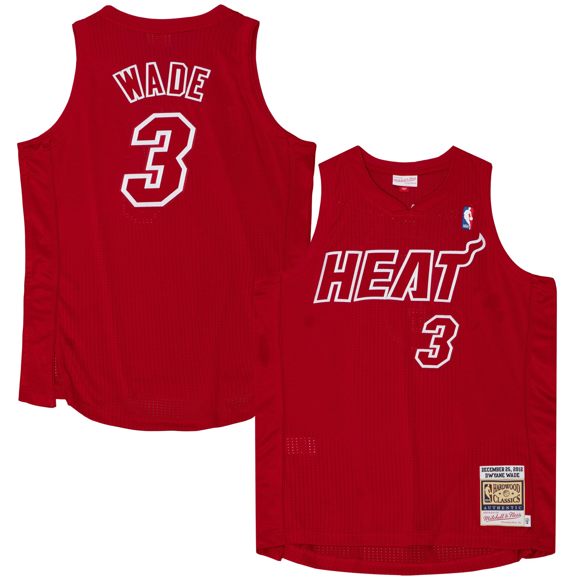 Mitchell Ness Dwyane Wade 2012 Jersey - Premium Miami Heat #3 Authentic