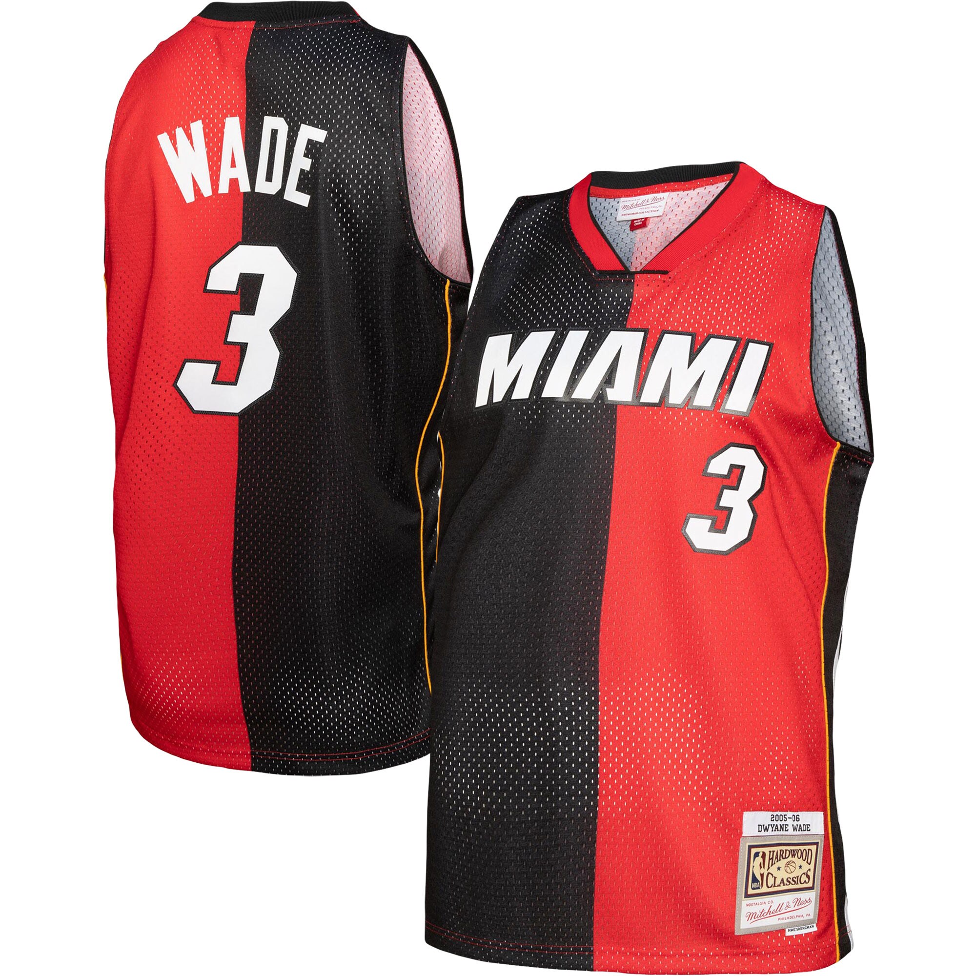 Ultimate Dwyane Wade Split Swingman Jersey - Miami Heat 2005/06 Top-Rated