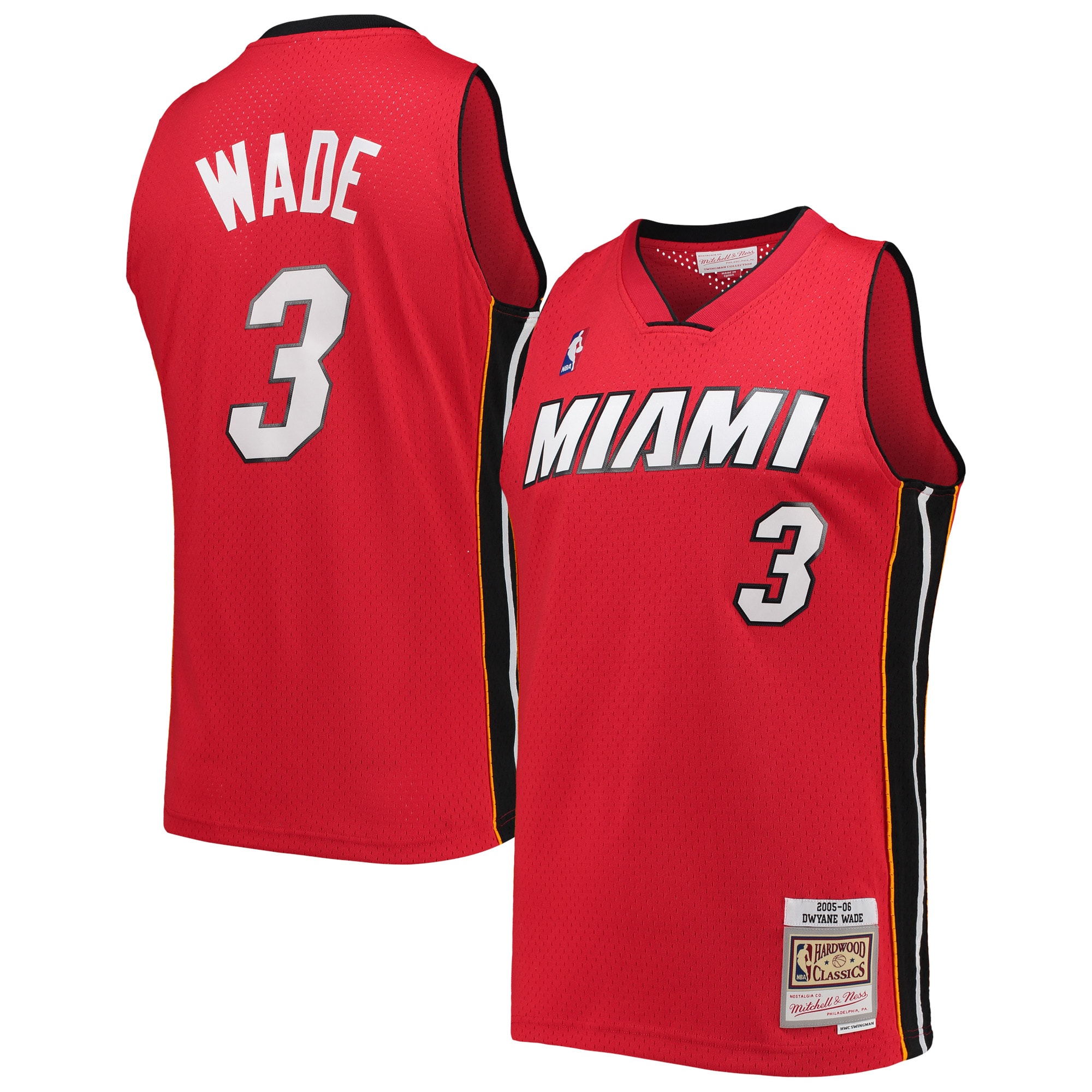 Mitchell & Ness Wade Hardwood Classics Jersey - Amazing #3 2005/06 Red