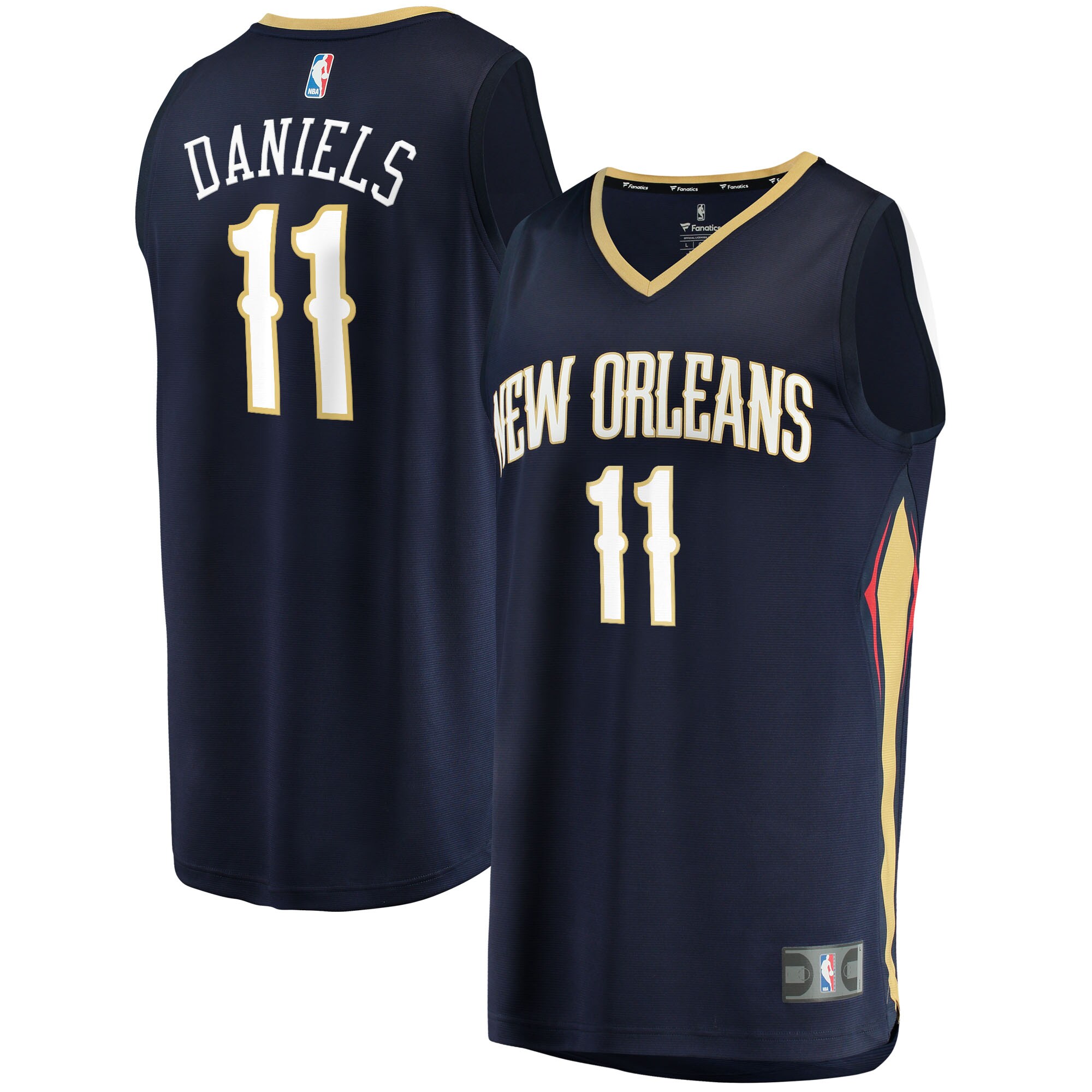 Fanatics Dyson Daniels Jersey Navy - Stunning Pelicans #11 Replica Icon