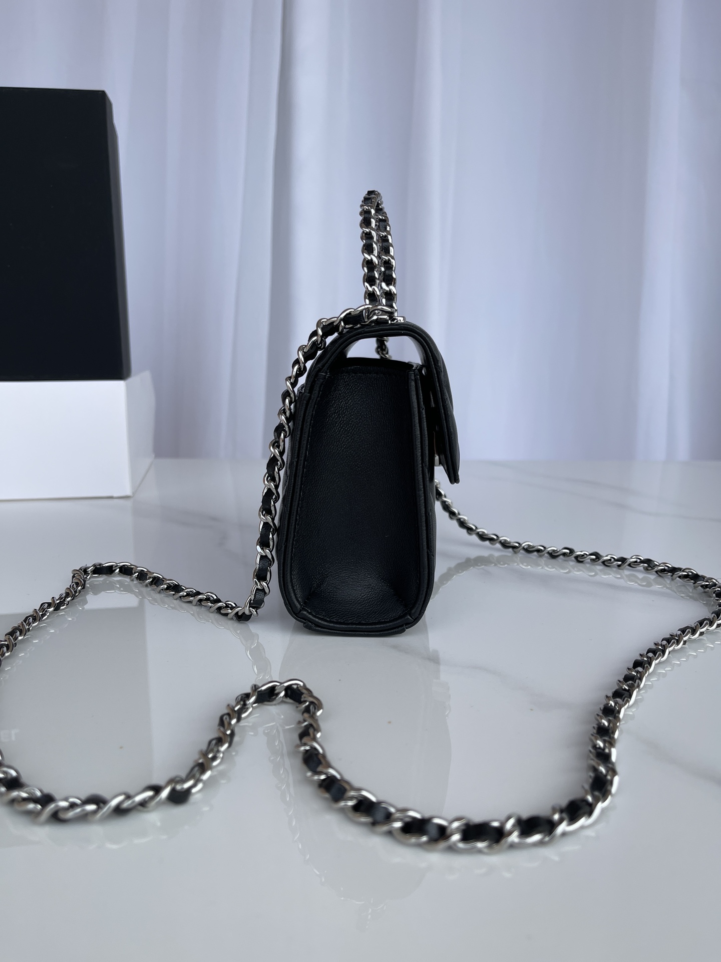 eBay Chanel Clutch with Chain Grained Shiny Calfskin & Gold Black