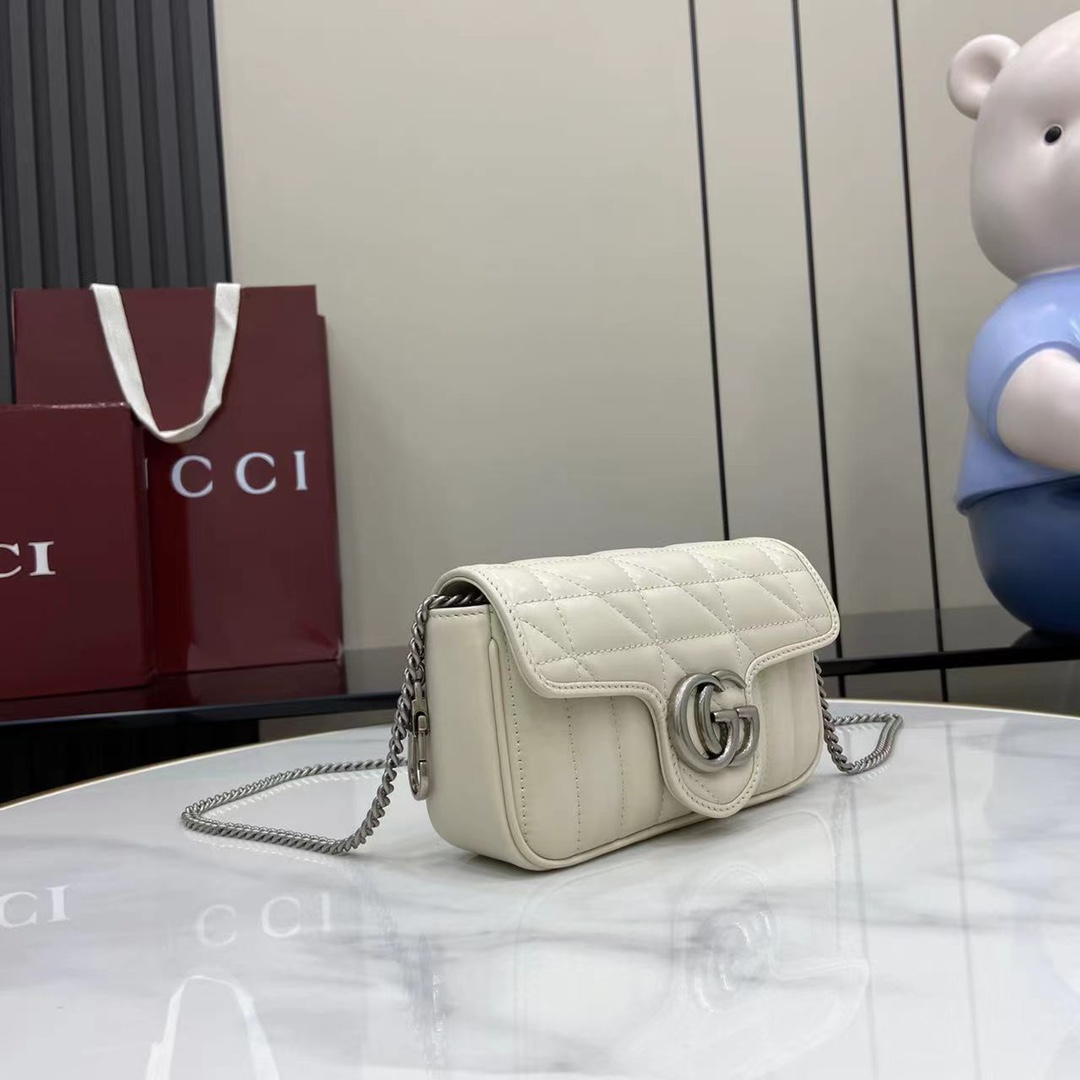 eBay Gucci GG Marmont Matelassé Leather Super Mini Bag 47643
