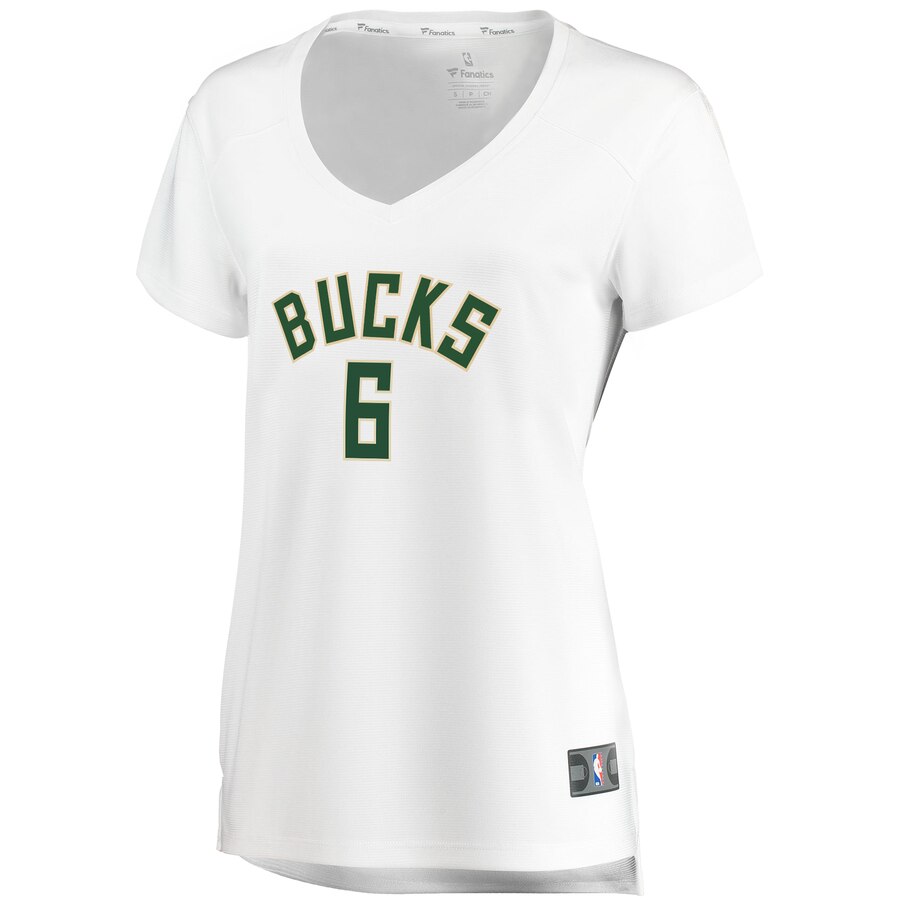 Fanatics Bledsoe Bucks Women's Jersey - Premium White 2024