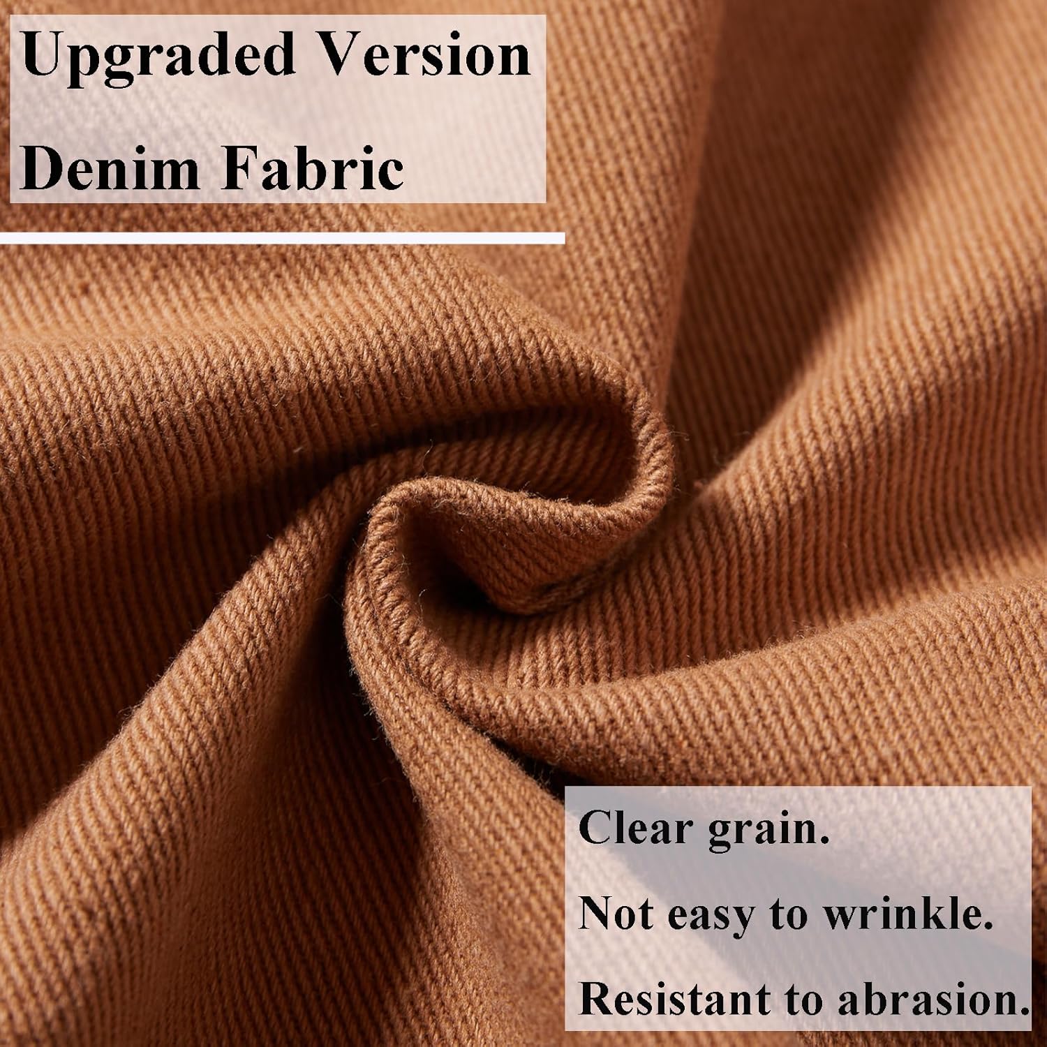 ESDVQ Men’s Denim Jacket Vintage-Inspired Jean Jacket with Multiple Pockets – Cotton Blend, Machine Washable