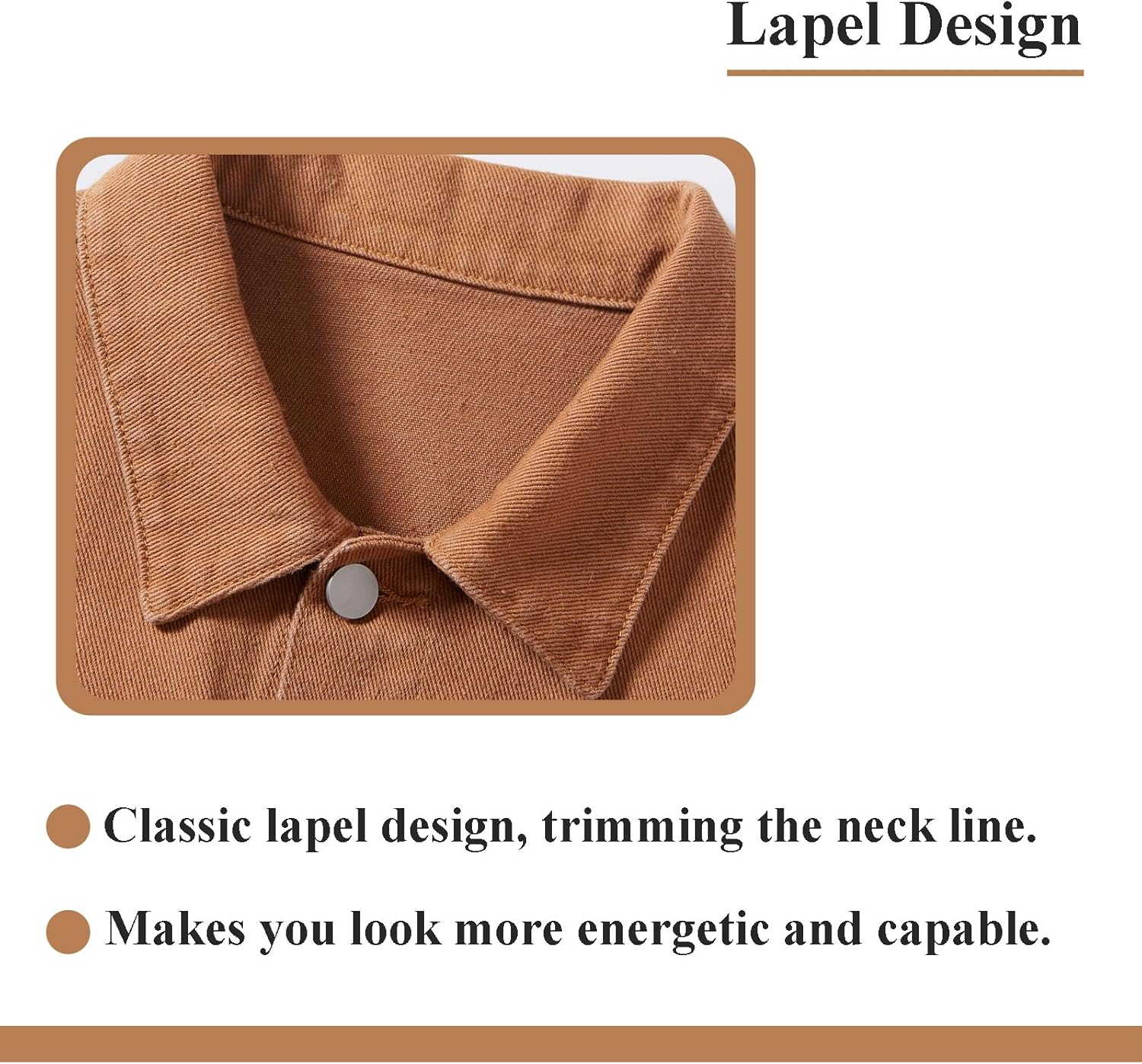 ESDVQ Men’s Denim Jacket Vintage-Inspired Jean Jacket with Multiple Pockets – Cotton Blend, Machine Washable