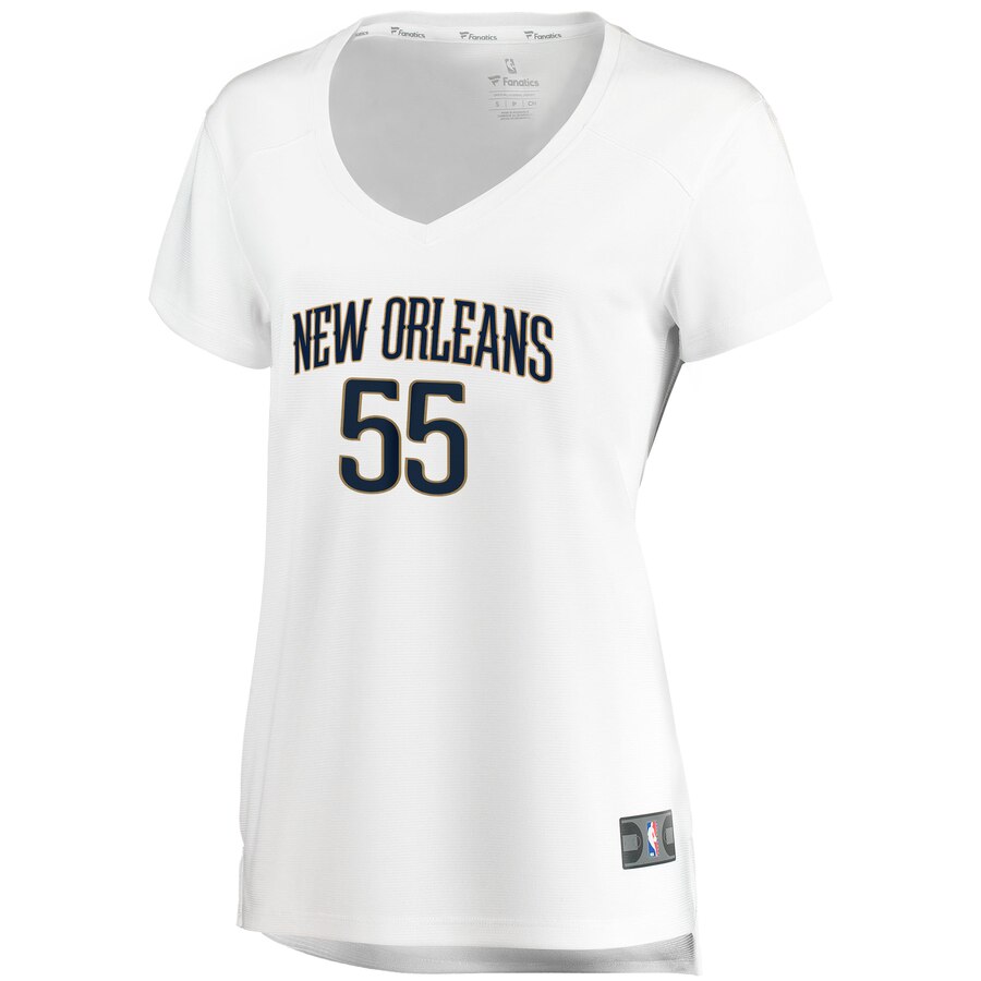 Pelicans Moore Women's Jersey: Ultimate #55 Fast Break Replica