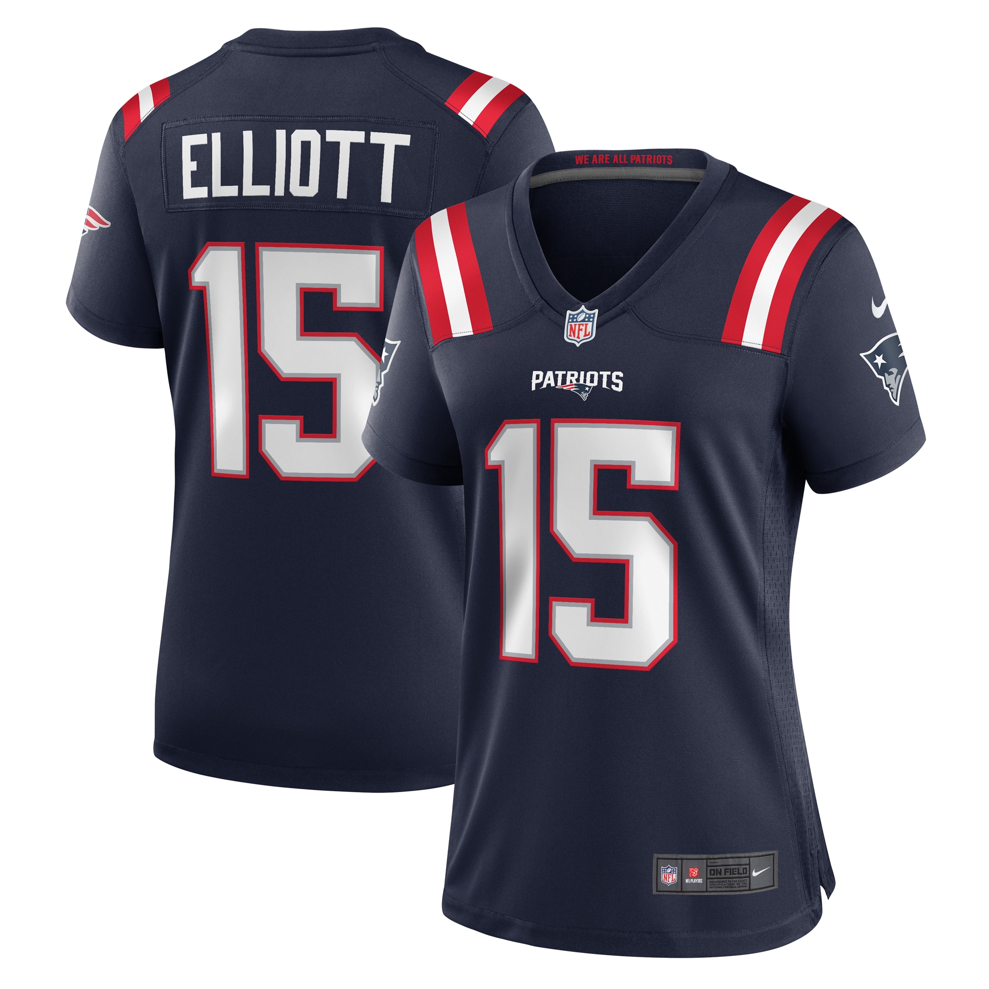 Ezekiel Elliott New England Patriots Nike Women's Game Player Jersey - White