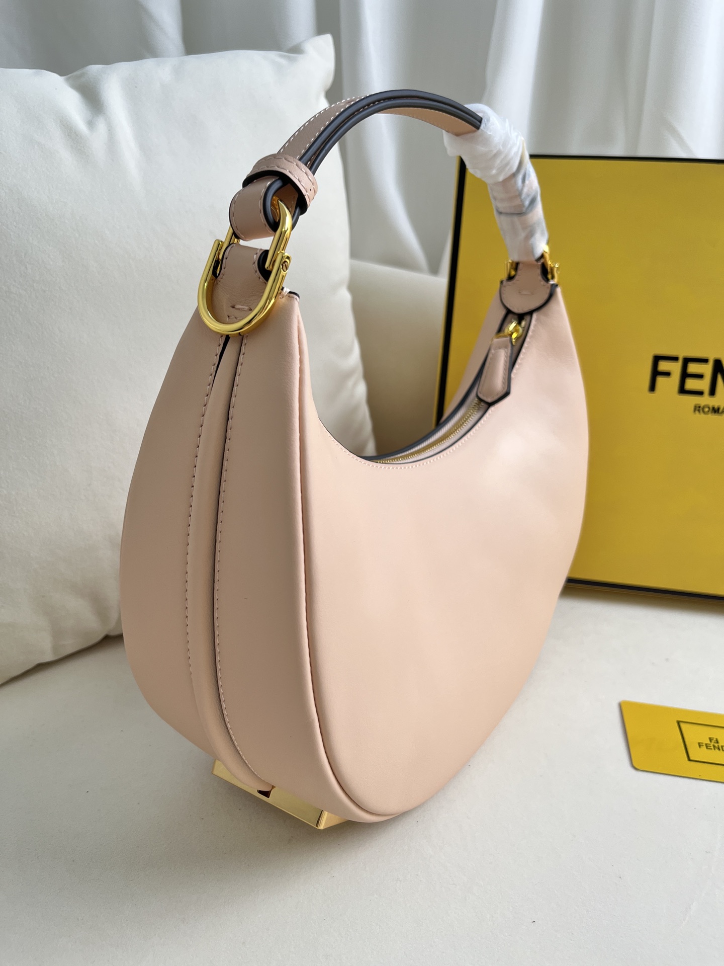 Fendi 2022 Small Fendigraphy Hobo - Pink Shoulder Bags, Handbags - FEN271616 | The