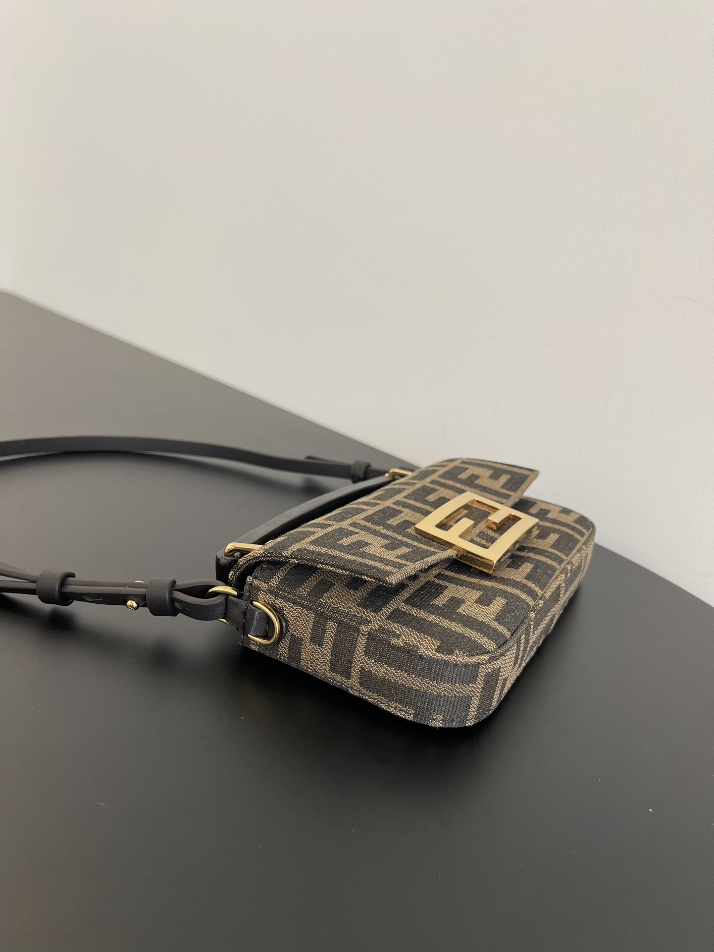 FENDI Baguette Phone Pouch Fabric Brown | Fendi