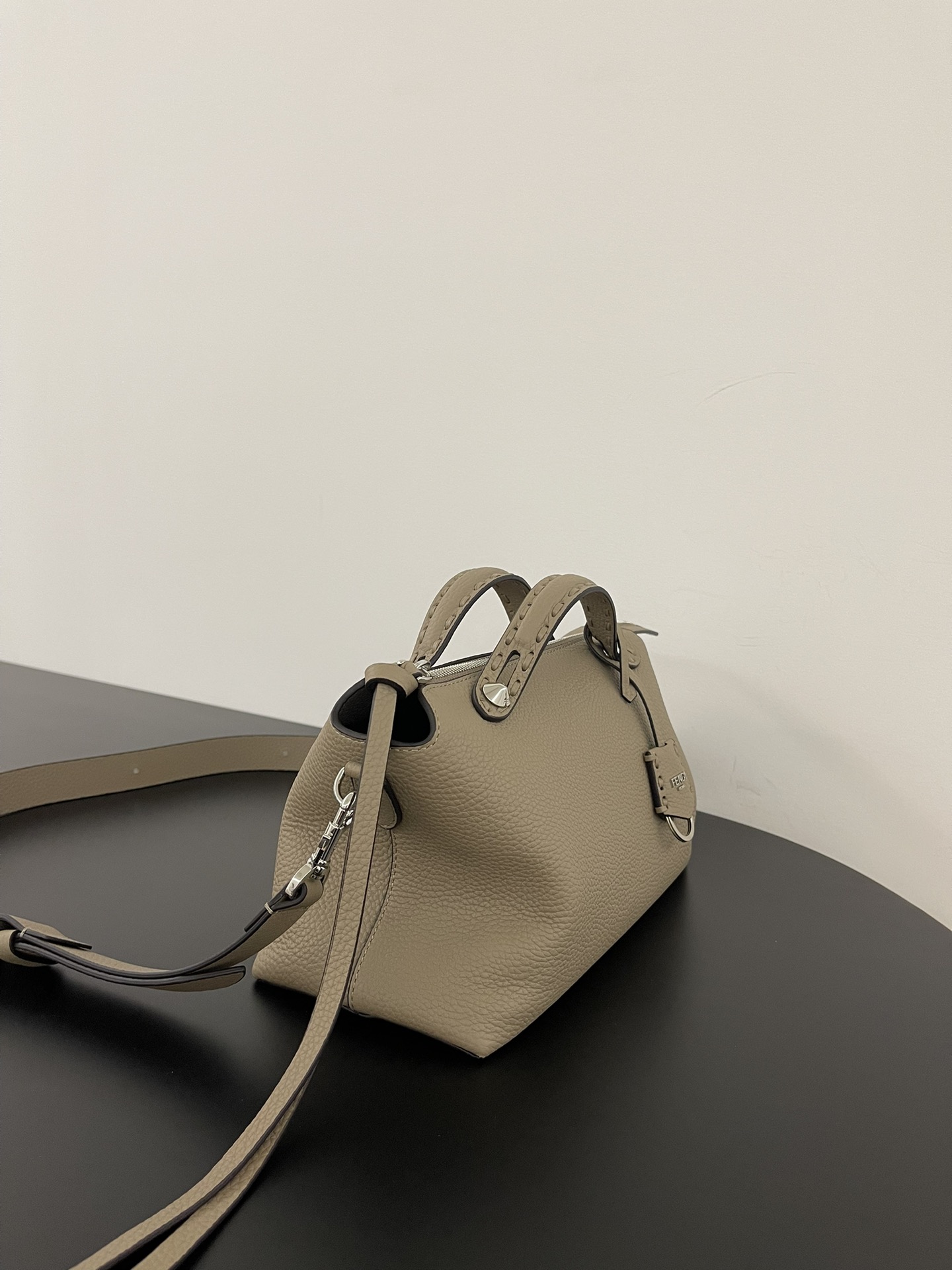 Fendi By The Way Selleria Large Cuoio Romano leather Grey | Fendi