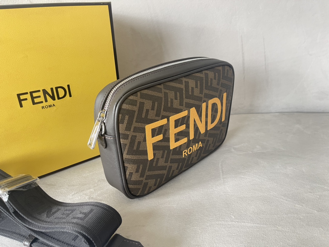 Fendi FENDI Bag for Women and Men, Zucca Shoulder Bag,