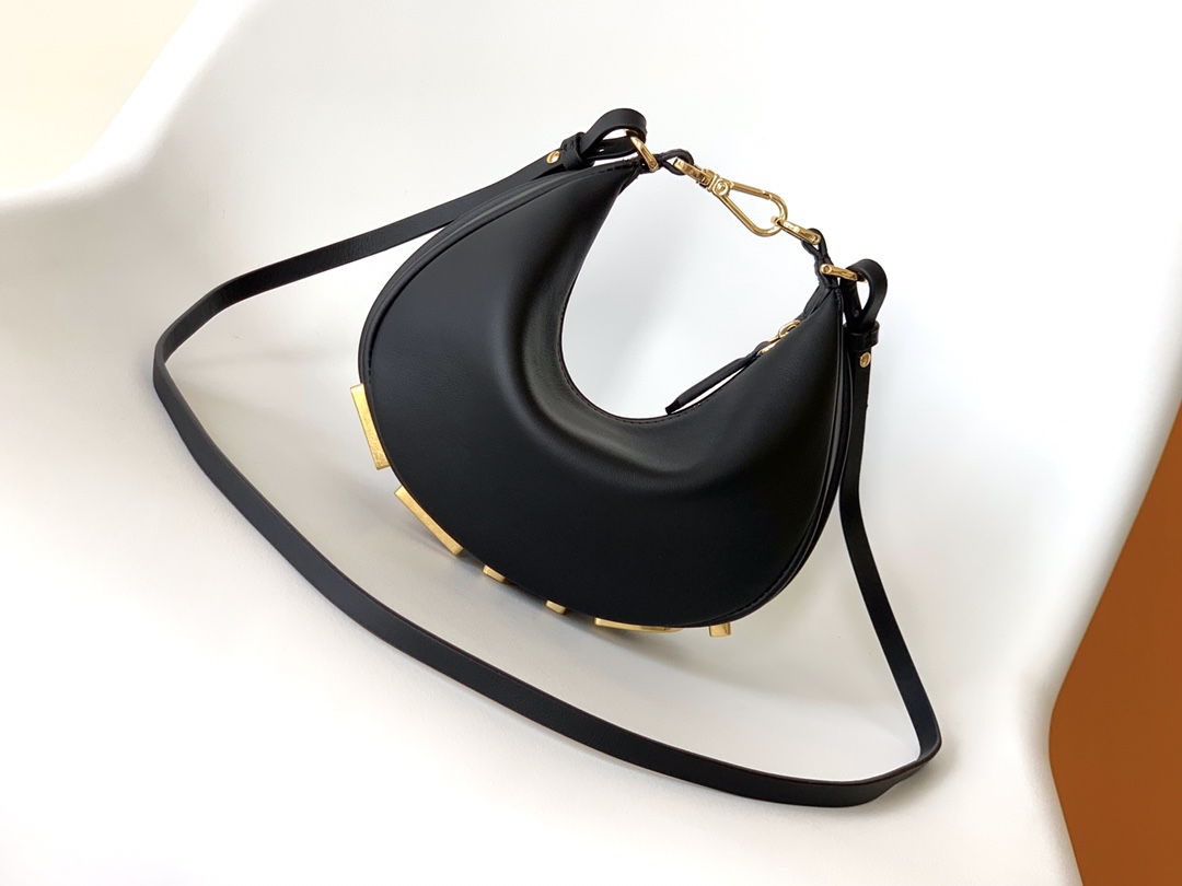 FENDI Fendigraphy Mini Leather Black