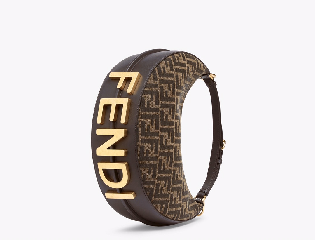 FENDI Fendigraphy Small Fabric Brown | Fendi