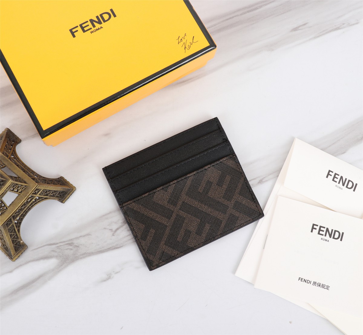 FENDI FF RED STRIPE CARD CASE - Clothing from Circle Fashion UK