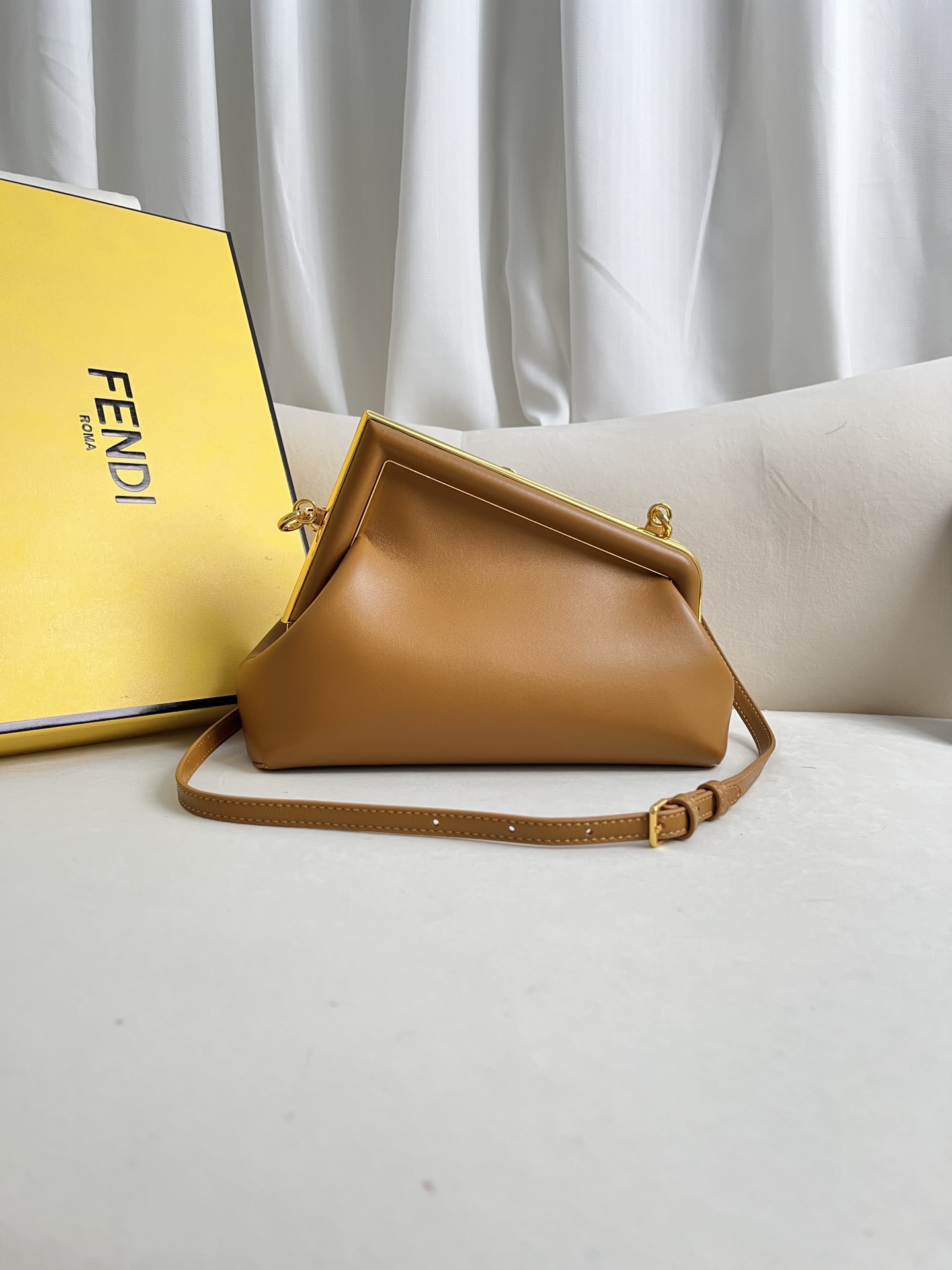 Fendi Leather First Medium - Brown Shoulder Bags, Handbags - FEN37