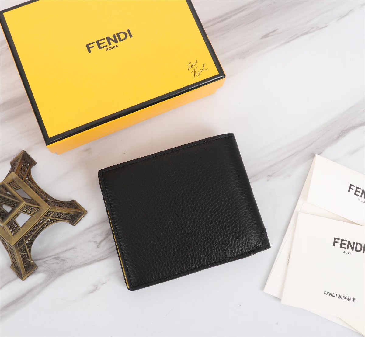 Fendi - Logo-Embossed Leather Billfold Wallet - Men - Black Fendi