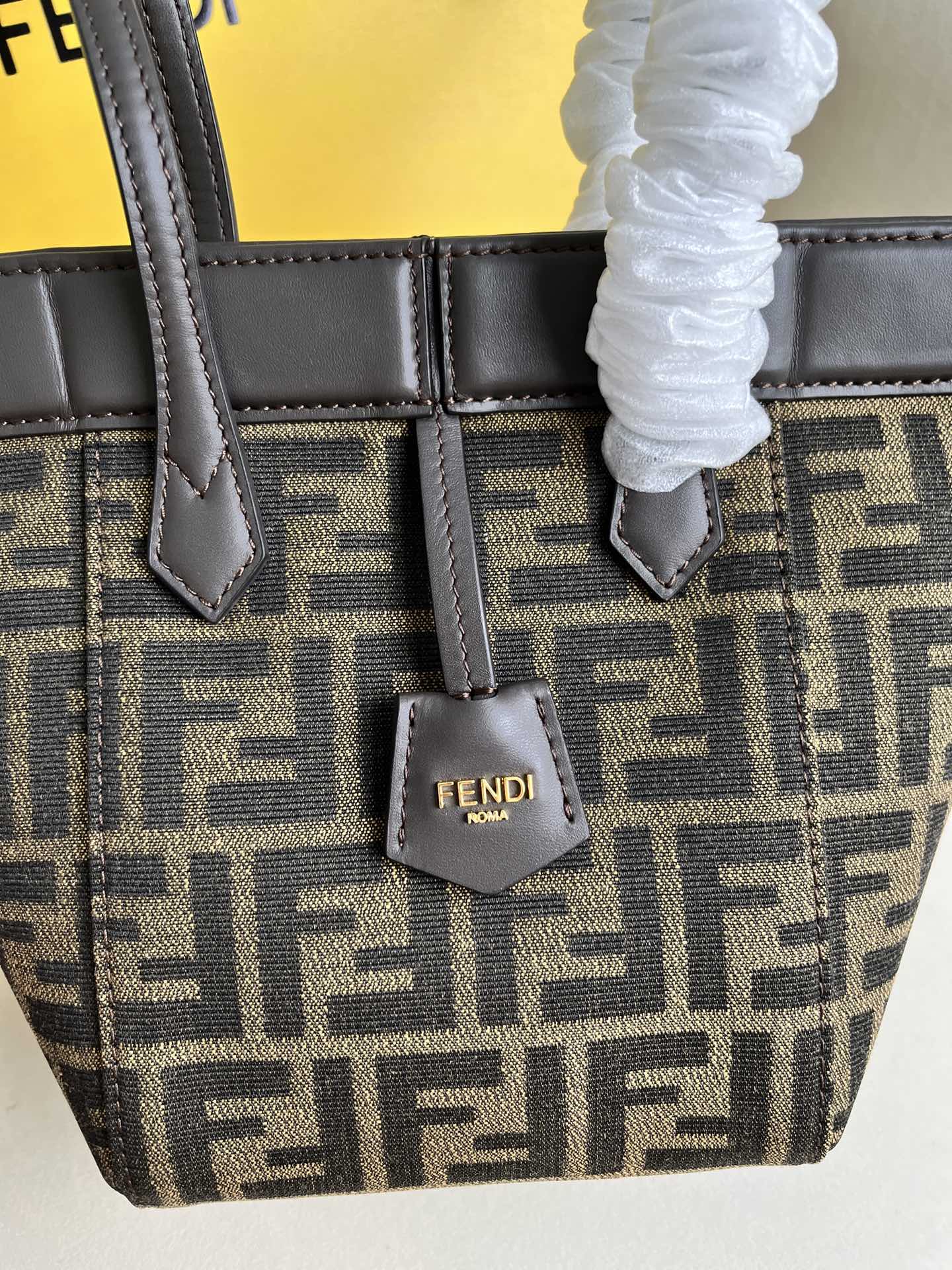 Fendi Origami Mini Fabric Brown | Fendi
