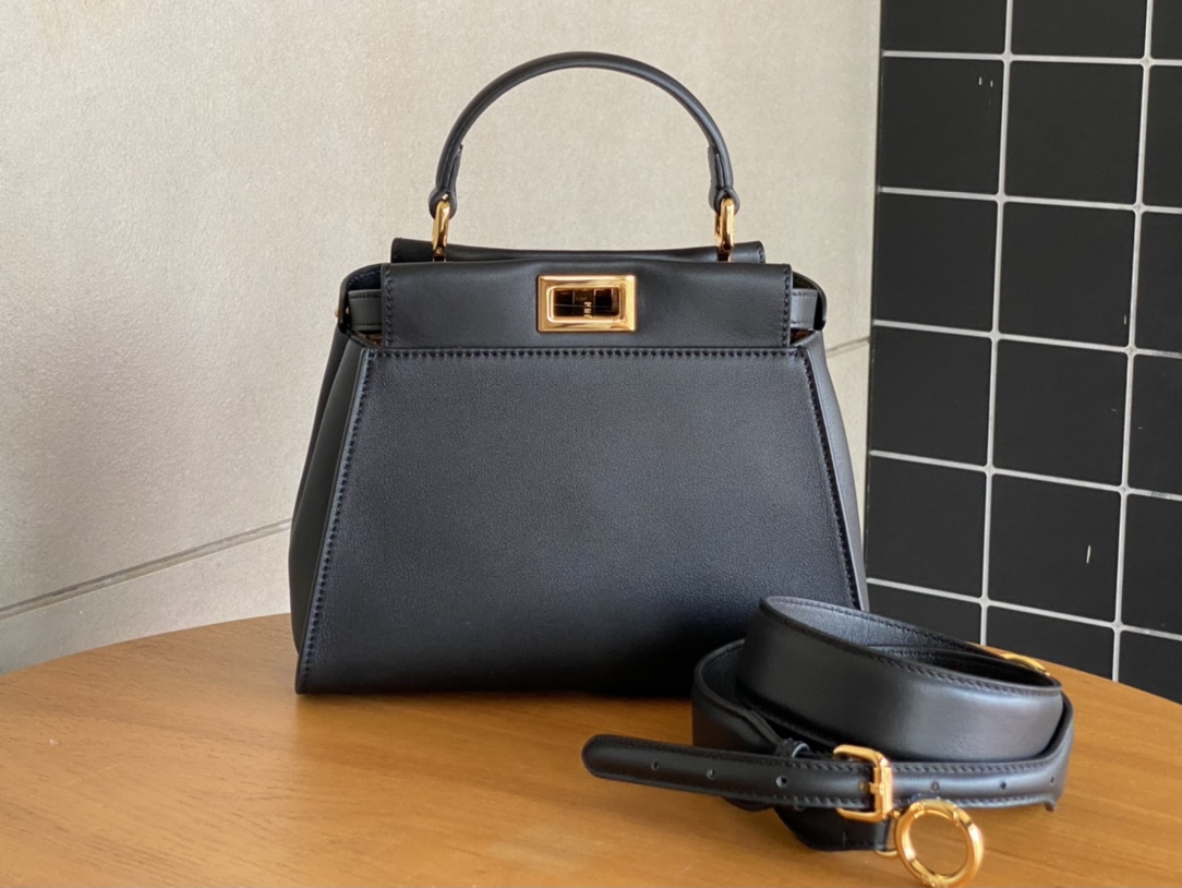 Fendi Peekaboo Mini Leather Brown | Fendi