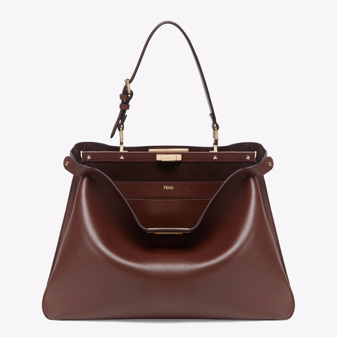 Fendi Peekaboo Soft Medium Leather Brown | Fendi