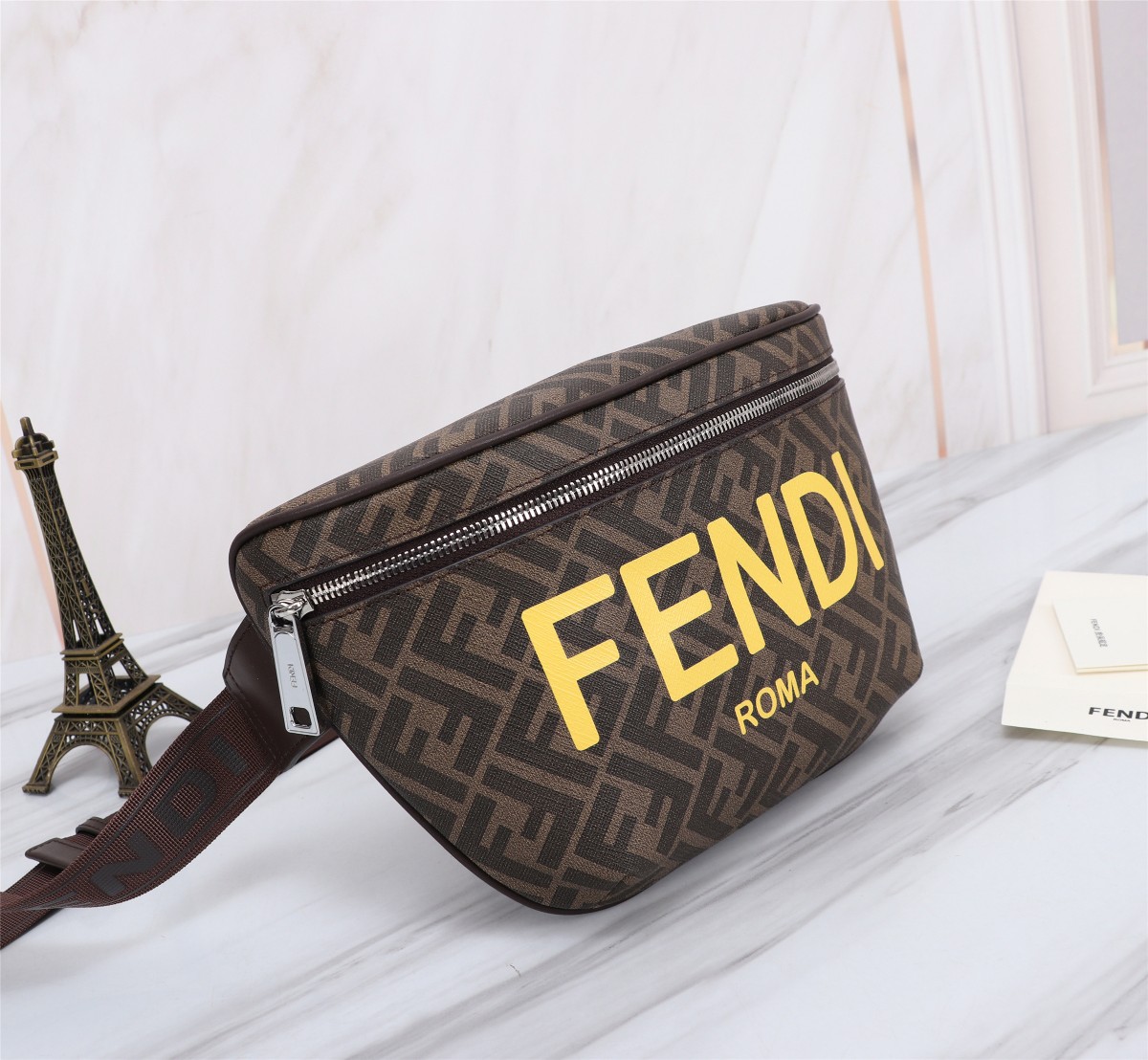 Fendi Pre-Owned 2010-2020s Zucca Belt Bag | Brown