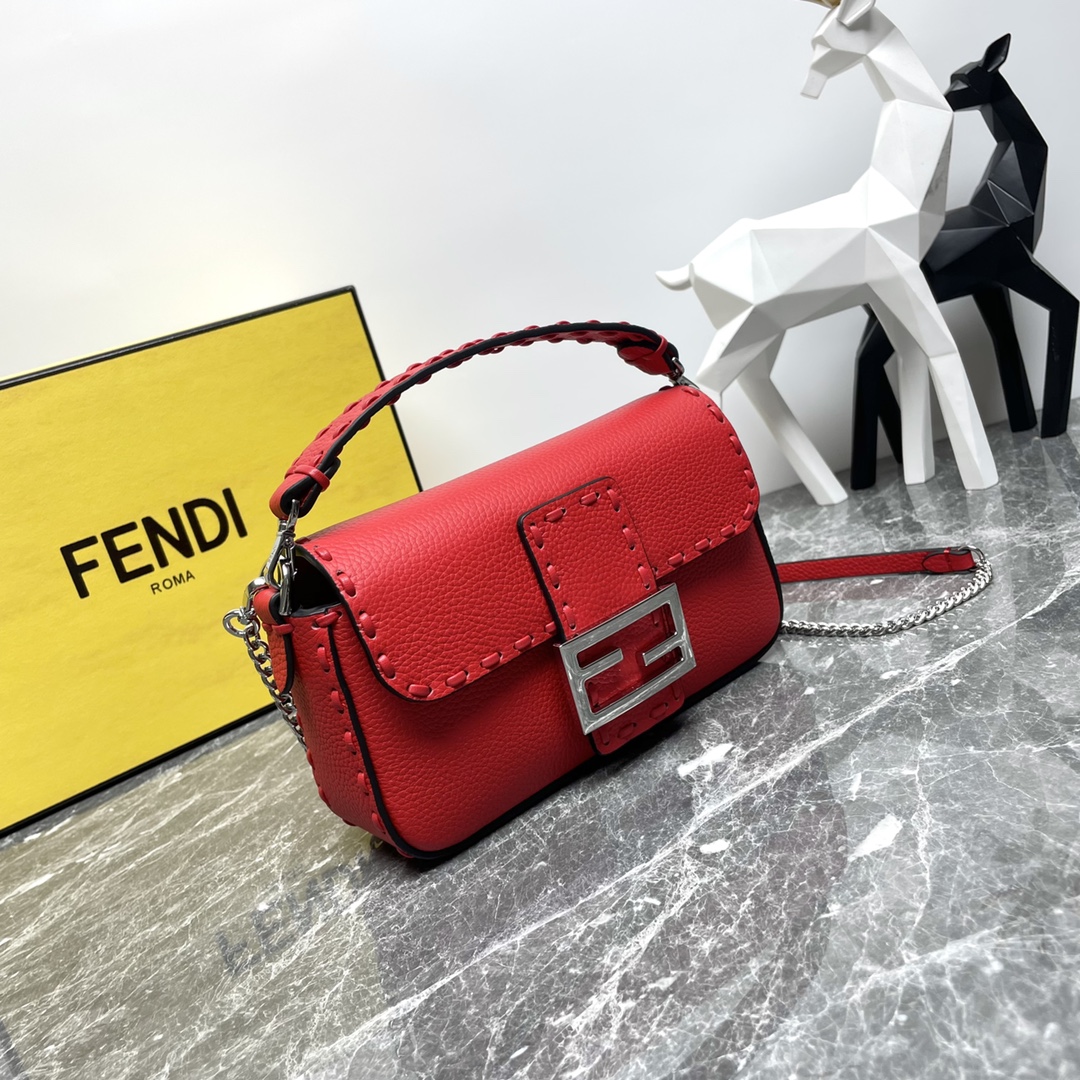 Fendi Selleria Baguette NM Bag Leather Mini